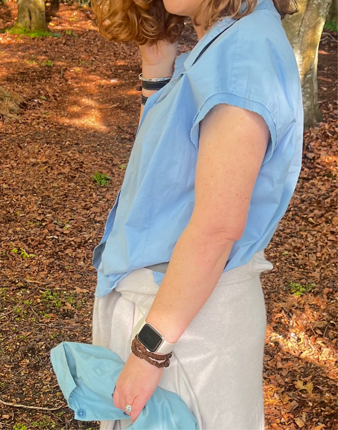 KristenseN Du Nord Summer Short Sleeve Shirt in Blue - SKULPT Dublin