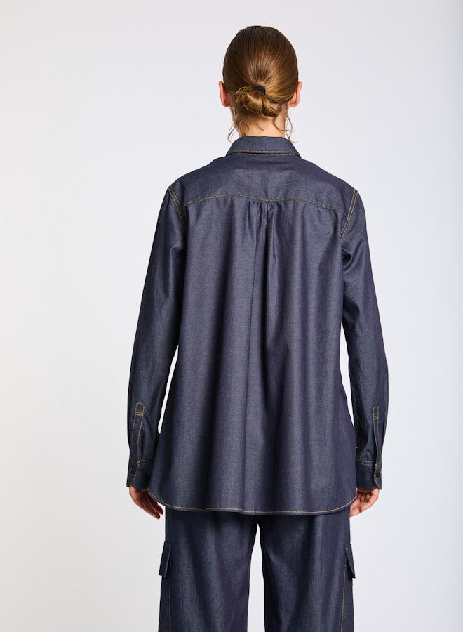 Lis Lareida Chambray Zarah Denim Shirt - SKULPT Dublin