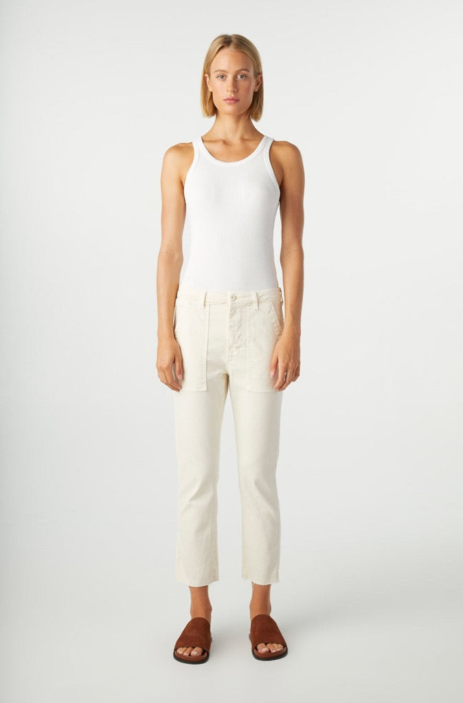 AMO Denim Easy Trouser - Bone