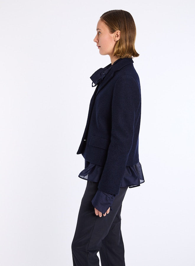 Lis Lareida Nikita Crop Blazer in Navy - SKULPT Dublin