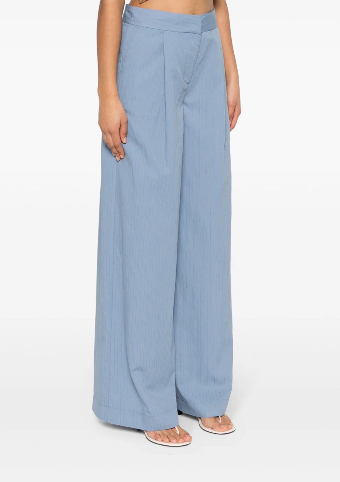 Frederica Tosi Blue Pin Stripe Trousers - SKULPT Dublin