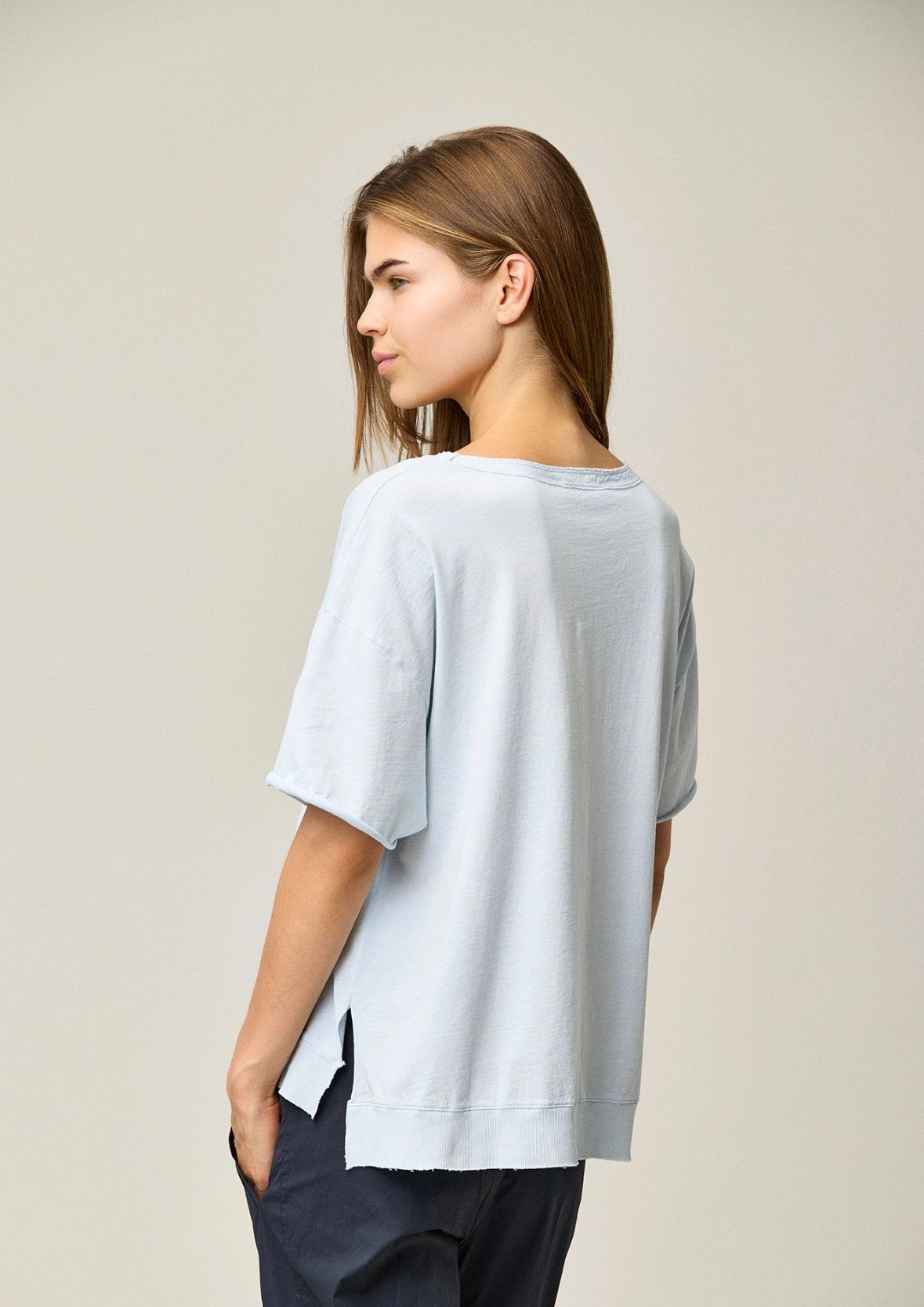 KristenseN Du Nord Short Sleeve Boxy Tee in Chalk - SKULPT Dublin