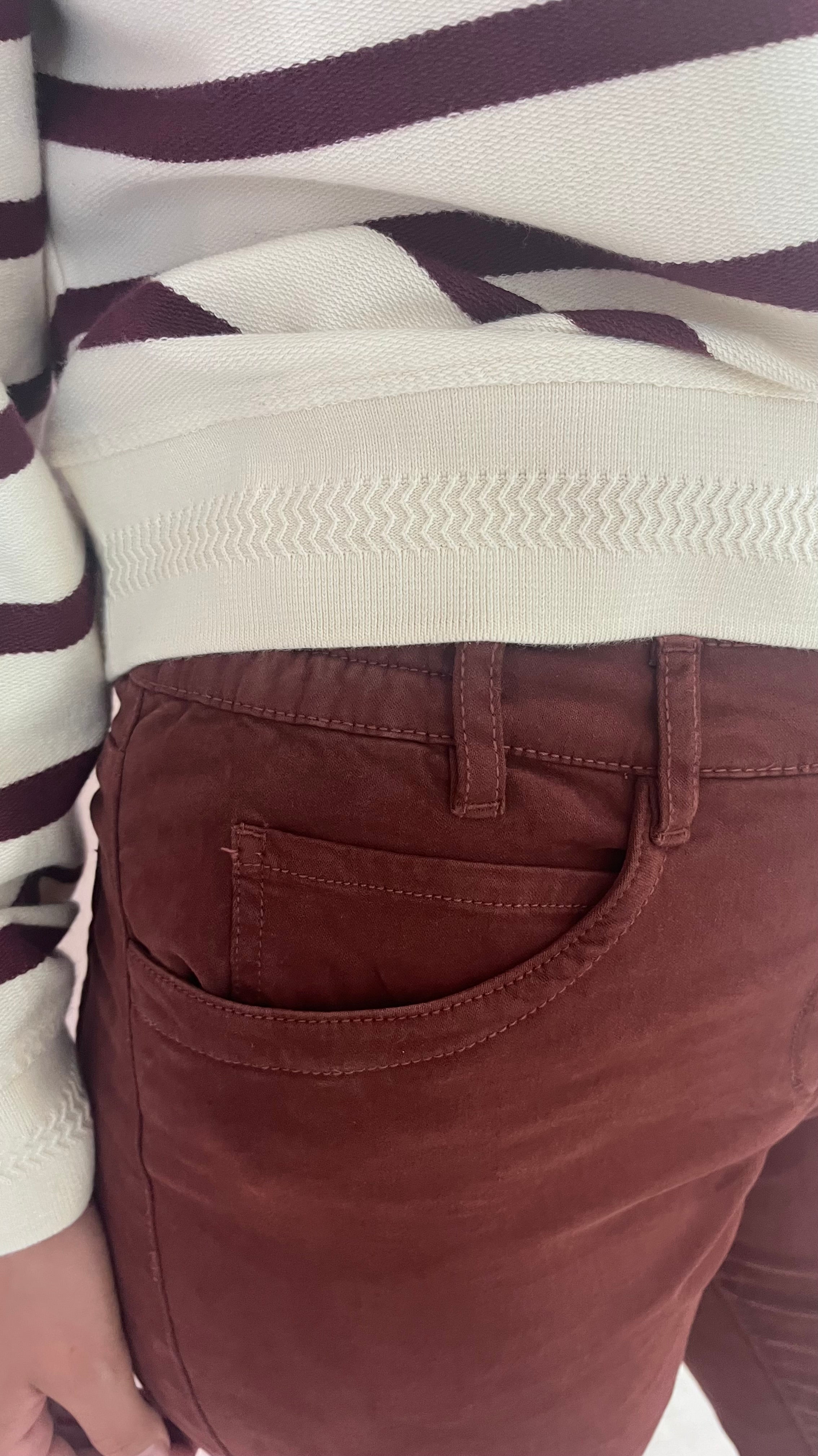Mat de Misaine Jeans in Mulberry - SKULPT Dublin