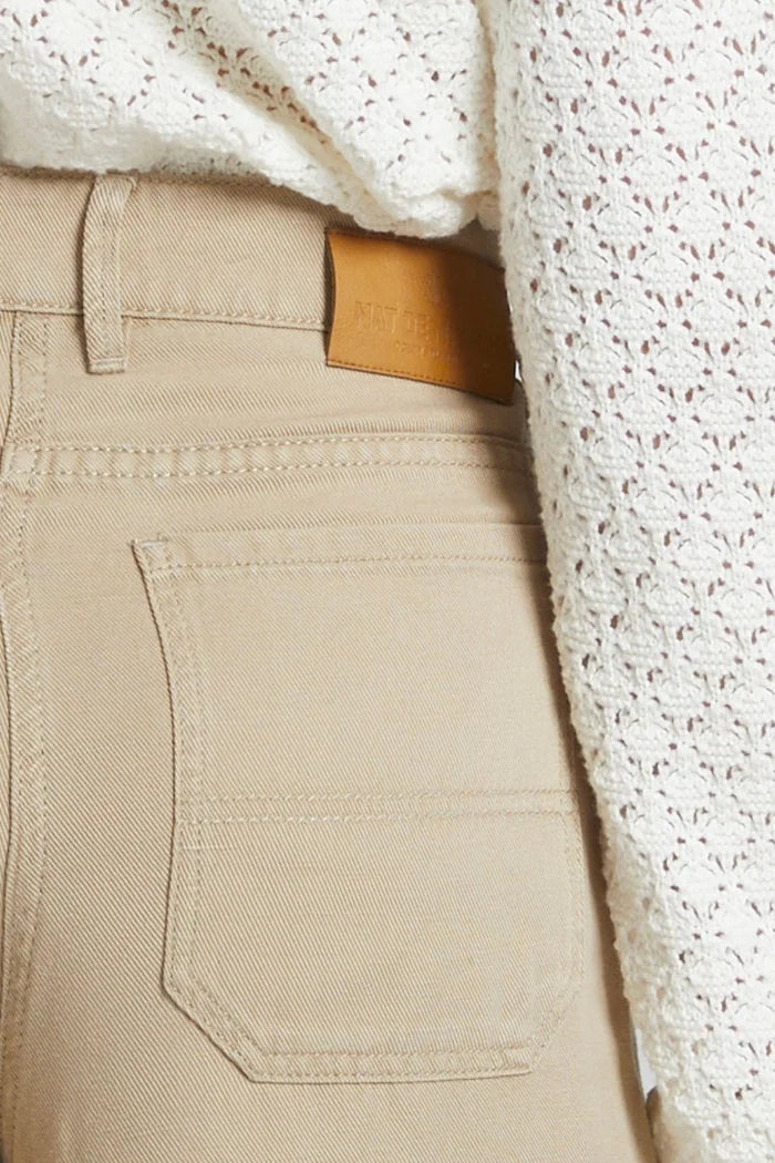 Mat de Misaine Straight Leg Trousers in Dune - SKULPT Dublin