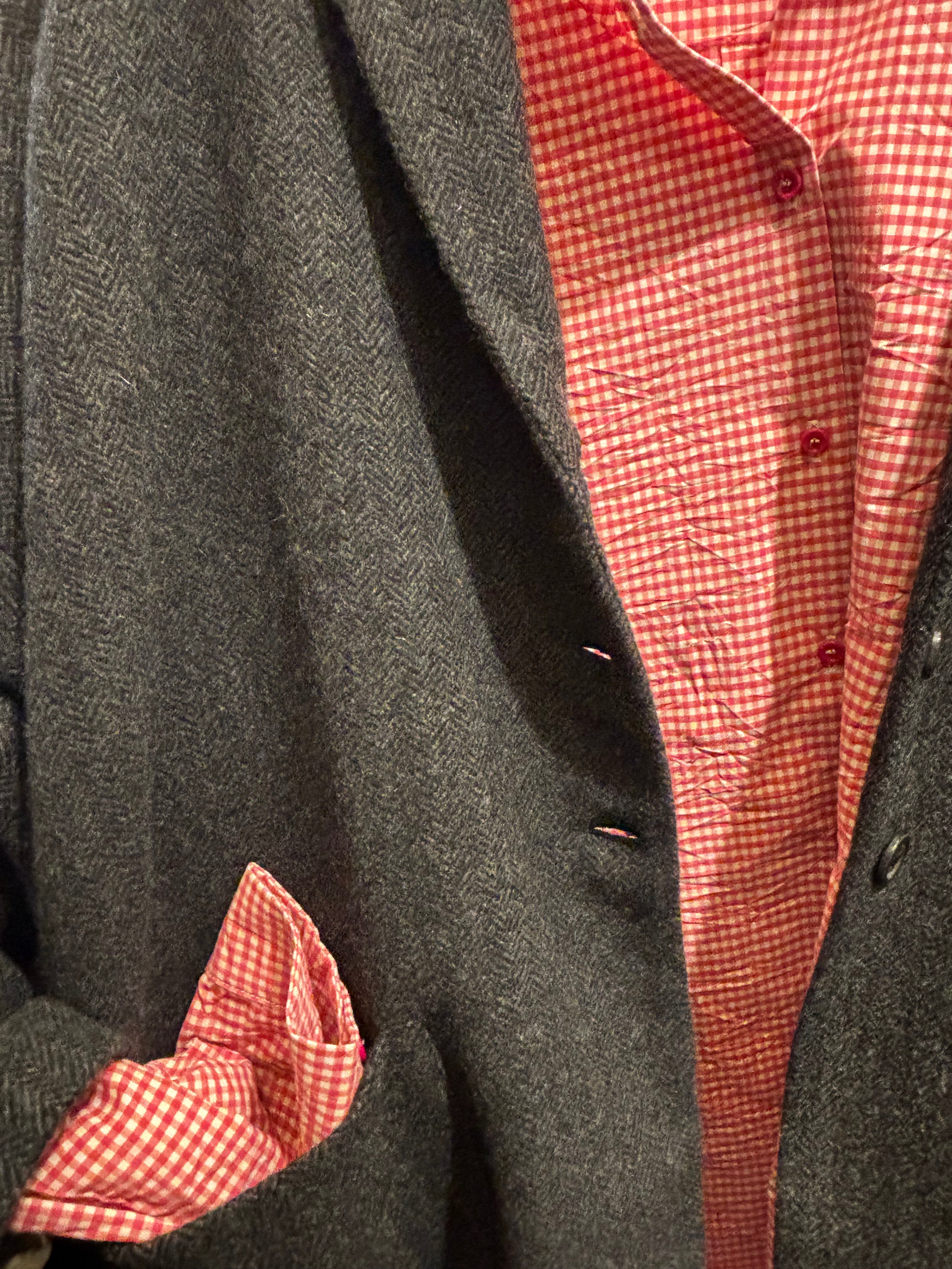 Apuntob Long Sleeve Shirt in Raspberry Gingham - SKULPT Dublin