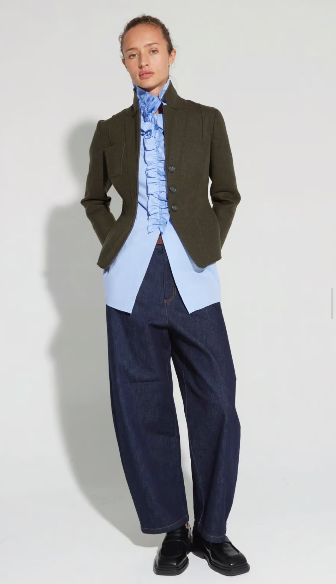 Tot-Hom Barrel Leg Denim in Dark Indigo - SKULPT Dublin