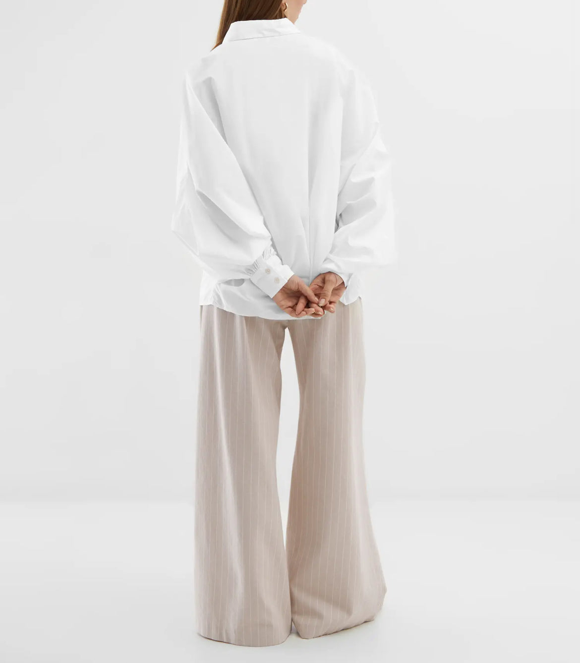 SoS Shirt with Chinese Collar White - SKULPT Dublin