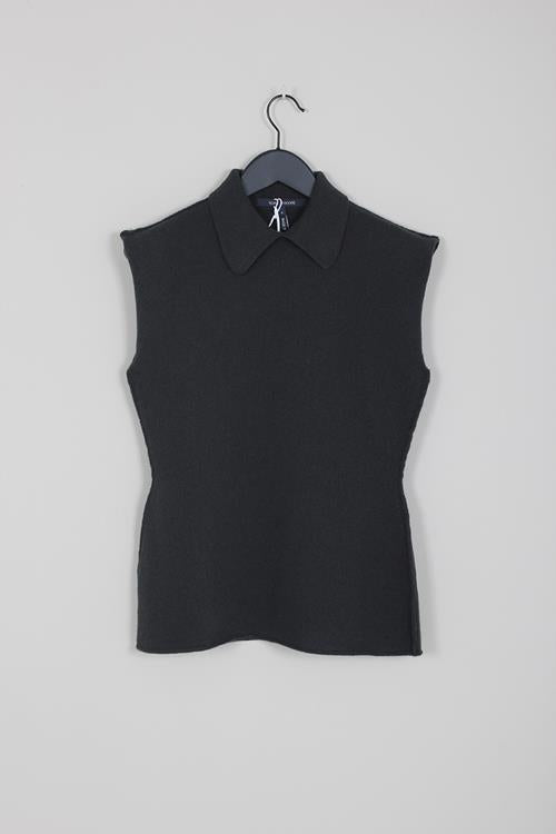 Sofie D'Hoore Sleeveless Jumper in Slate - SKULPT Dublin