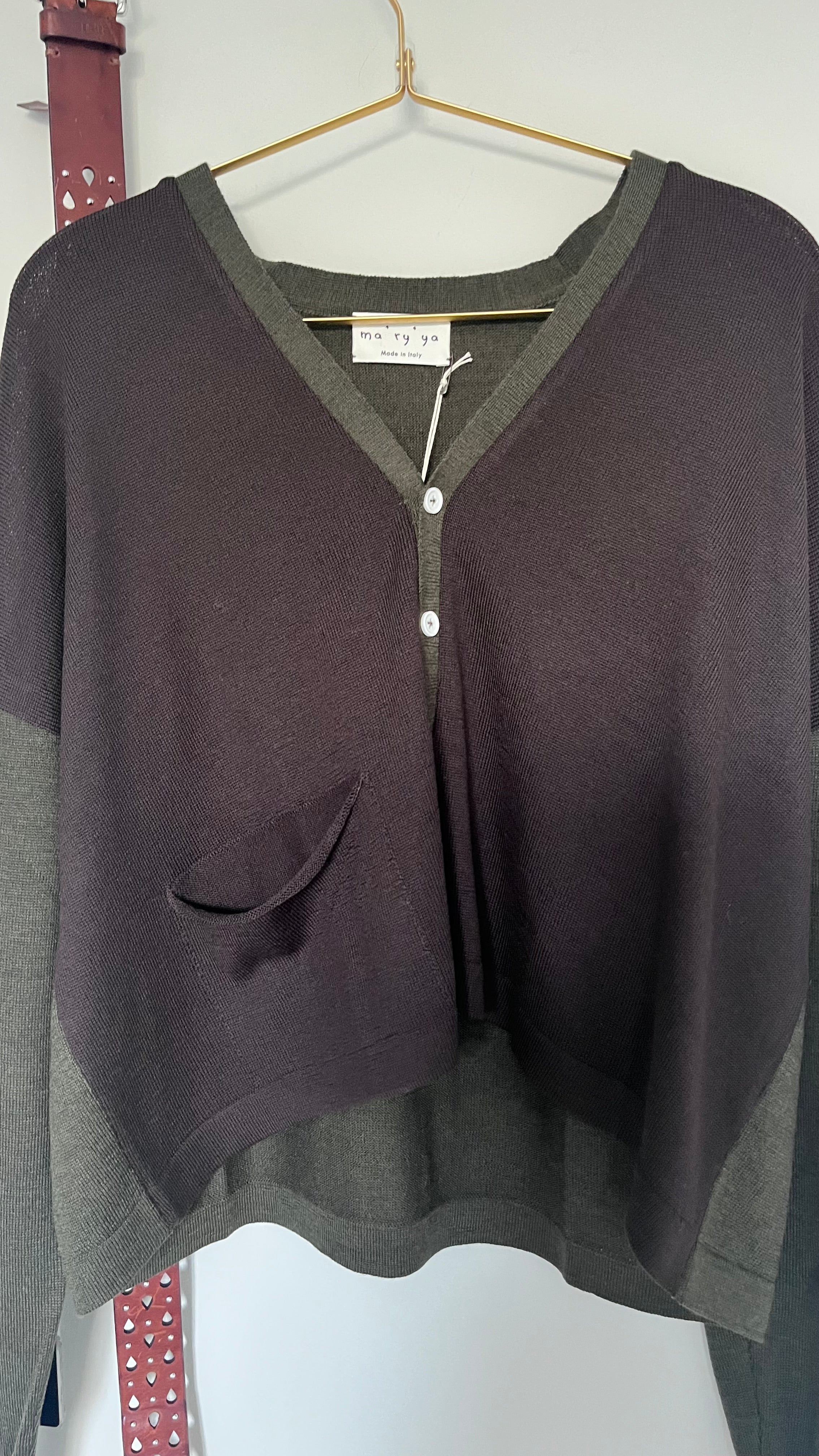 Ma'ry'ya Official Bicolour Cardigan - SKULPT Dublin