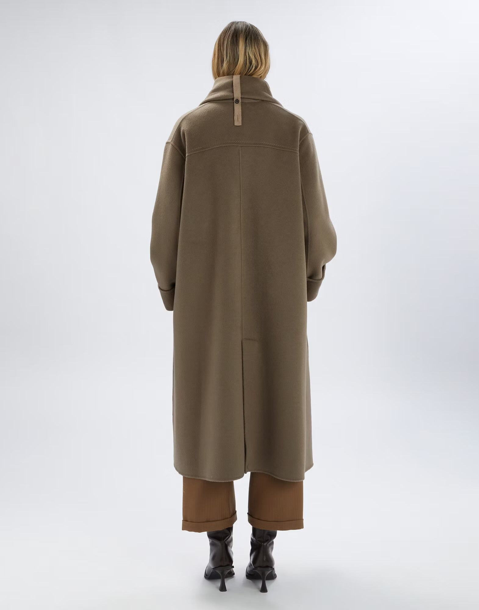 HIGH Everyday Couture Spire Long Coat in Sand - SKULPT Dublin