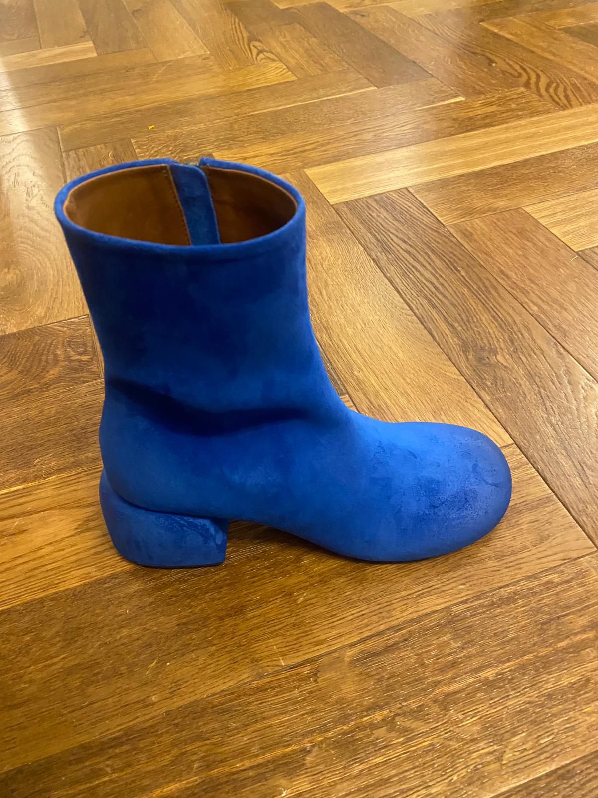 Marsell Boot in Blue Suede - SKULPT Dublin