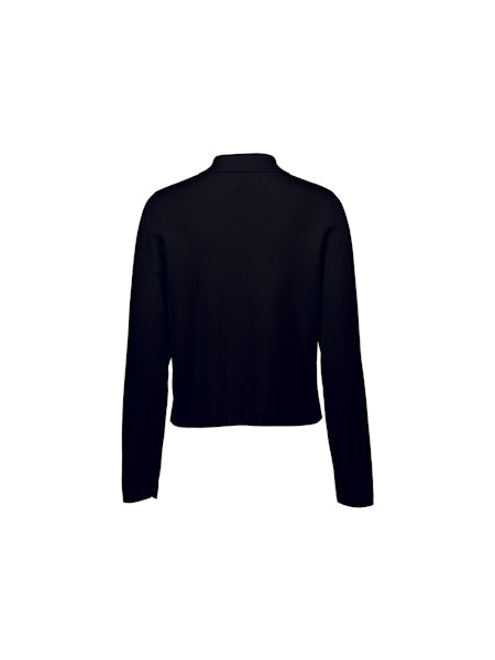 Allude Zipped Cardigan in Dark Navy - SKULPT Dublin