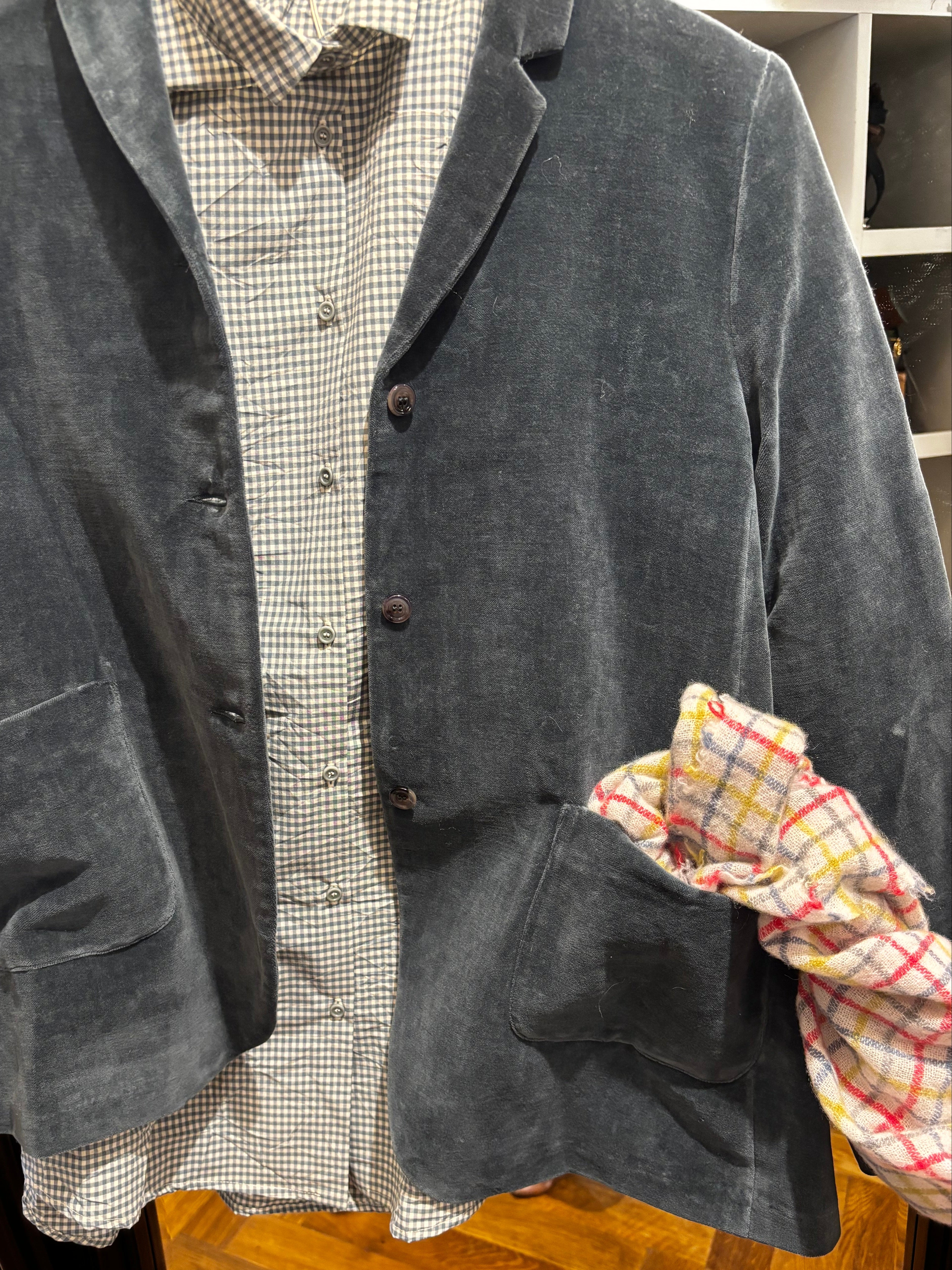 Apuntob Long Sleeve Shirt in Teal Gingham - SKULPT Dublin