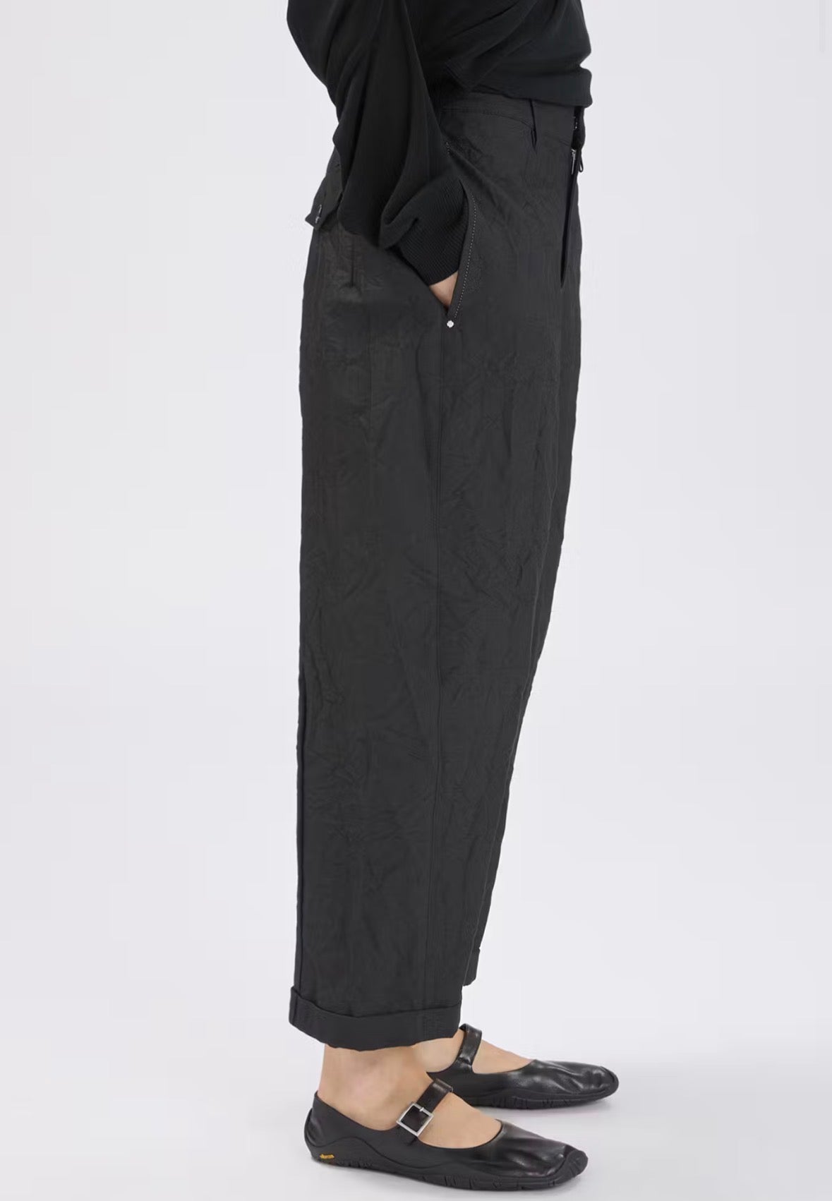 HIGH Everyday Skiffle Trousers in Black - SKULPT Dublin