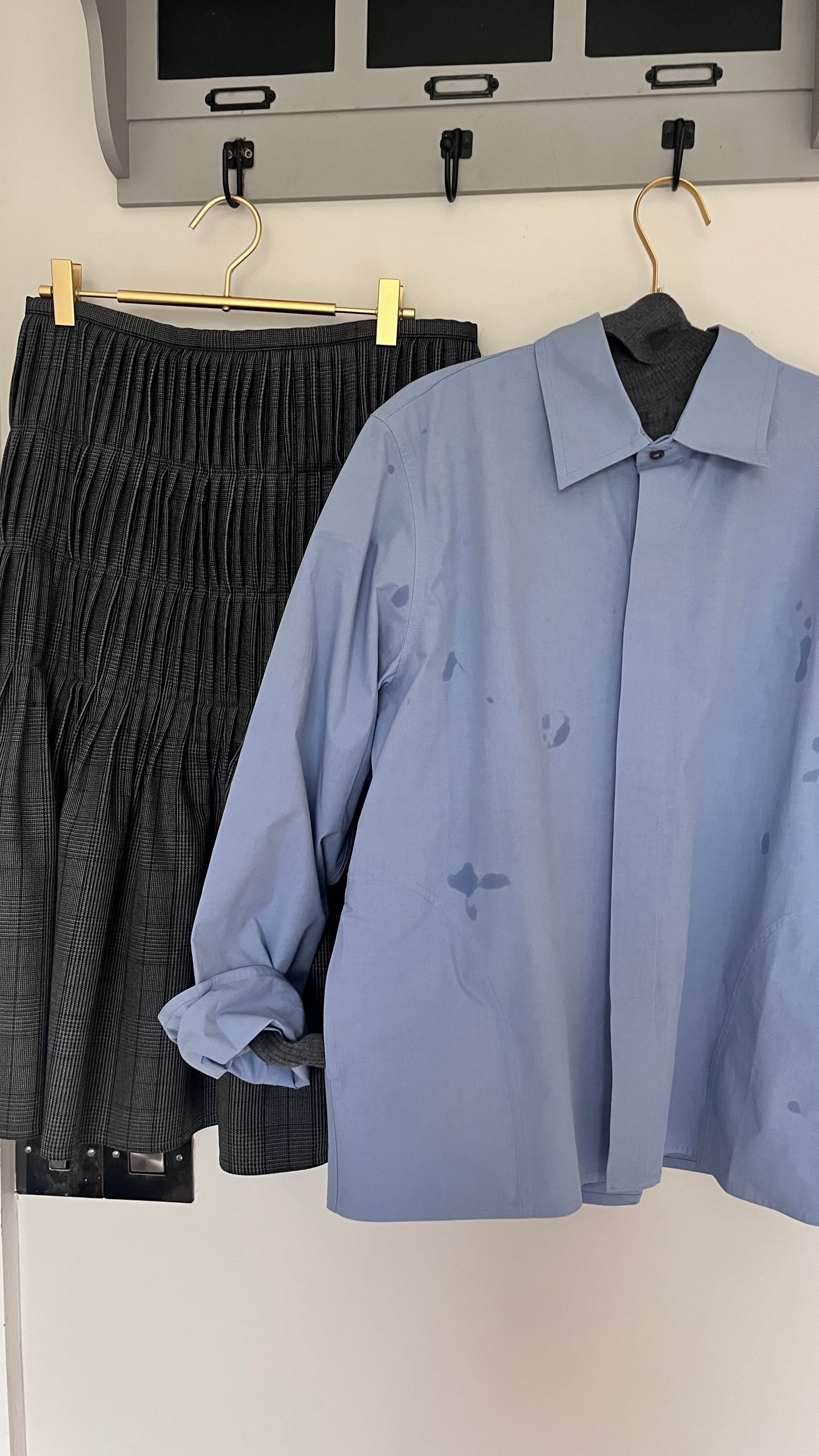 Sofie D'Hoore Long Sleeve Shirt in Dolphin - SKULPT Dublin