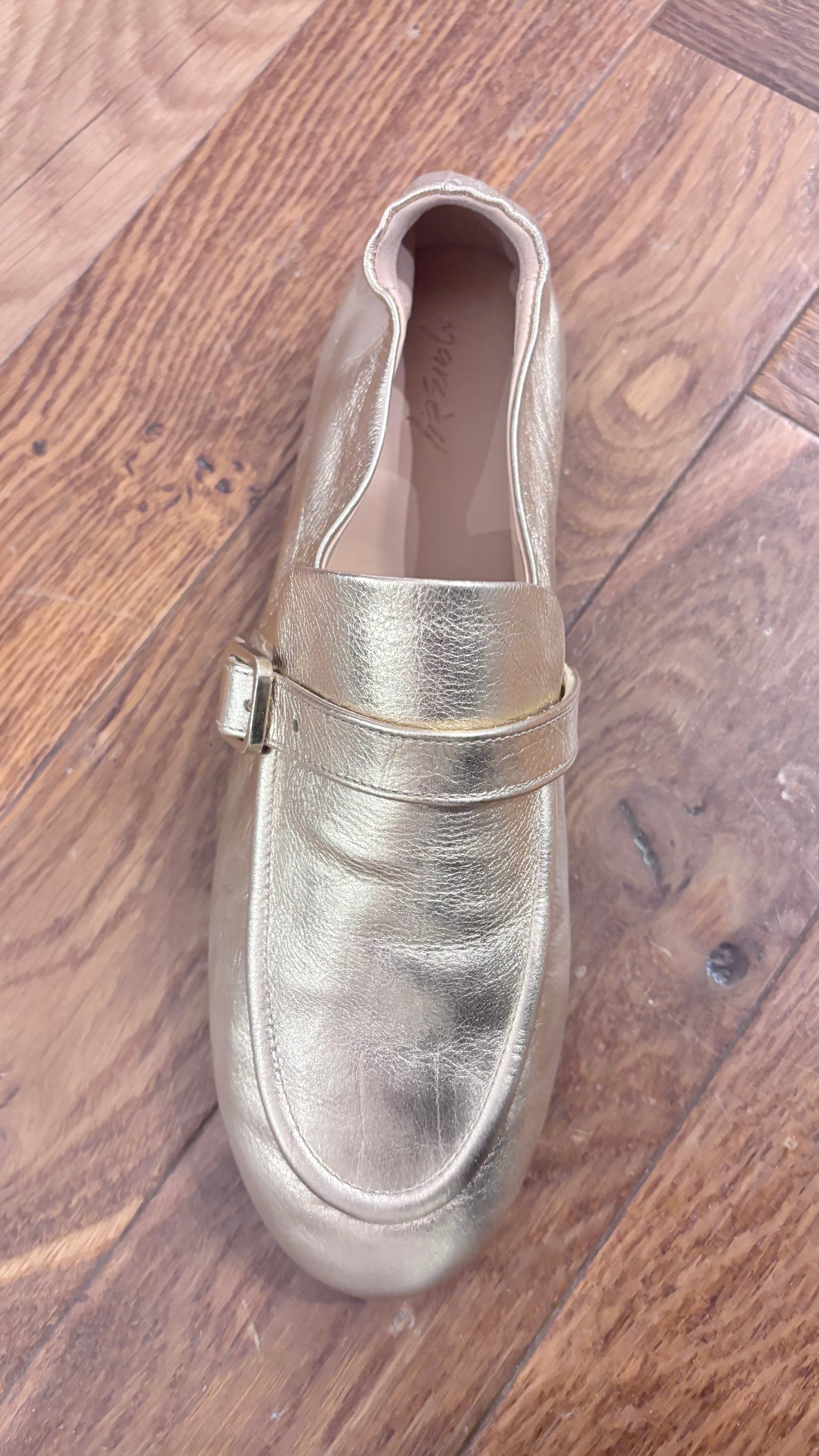 Marsell Leather Loafer in Platinum Foil - SKULPT Dublin