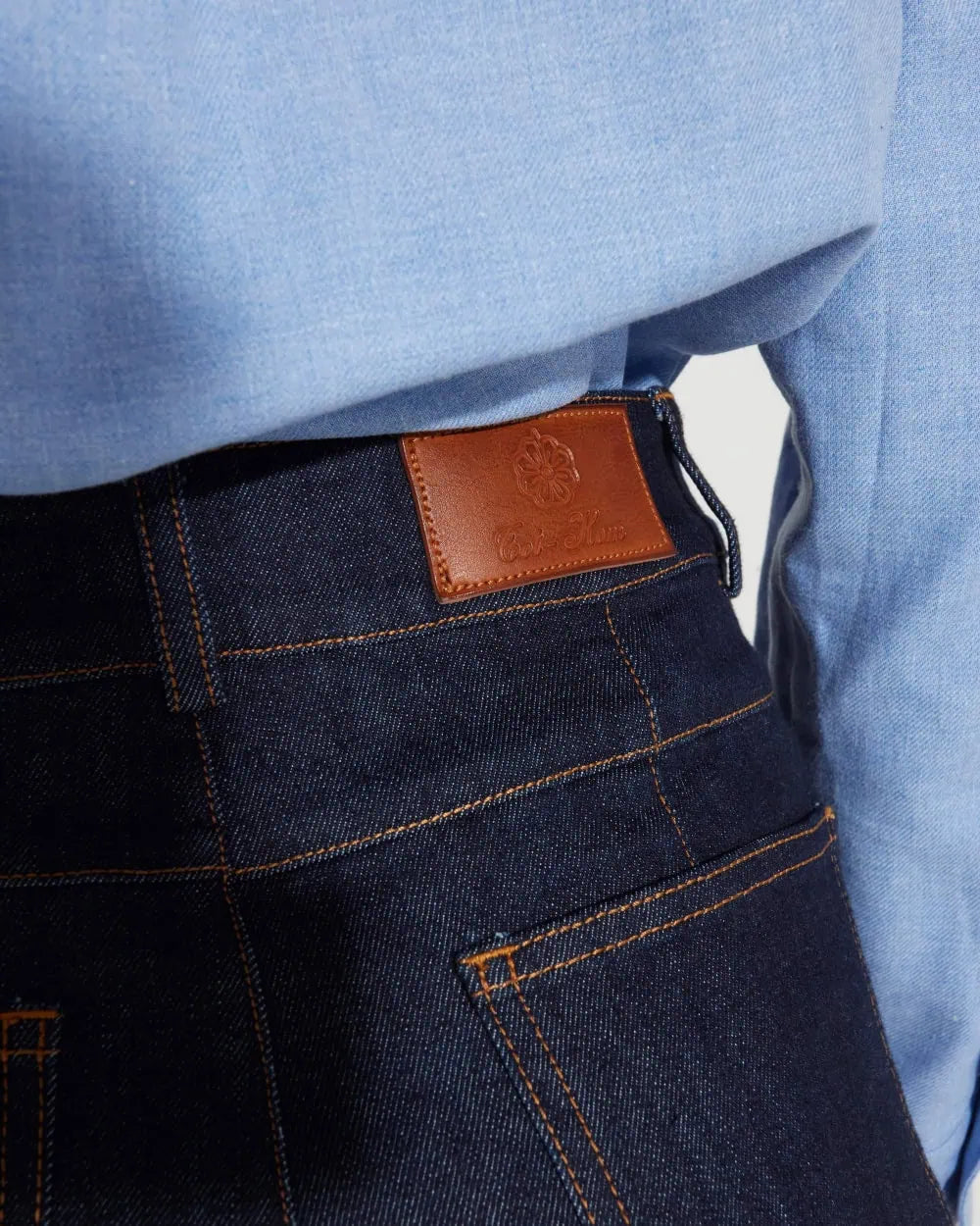 Tot-Hom Barrel Leg Denim in Dark Indigo