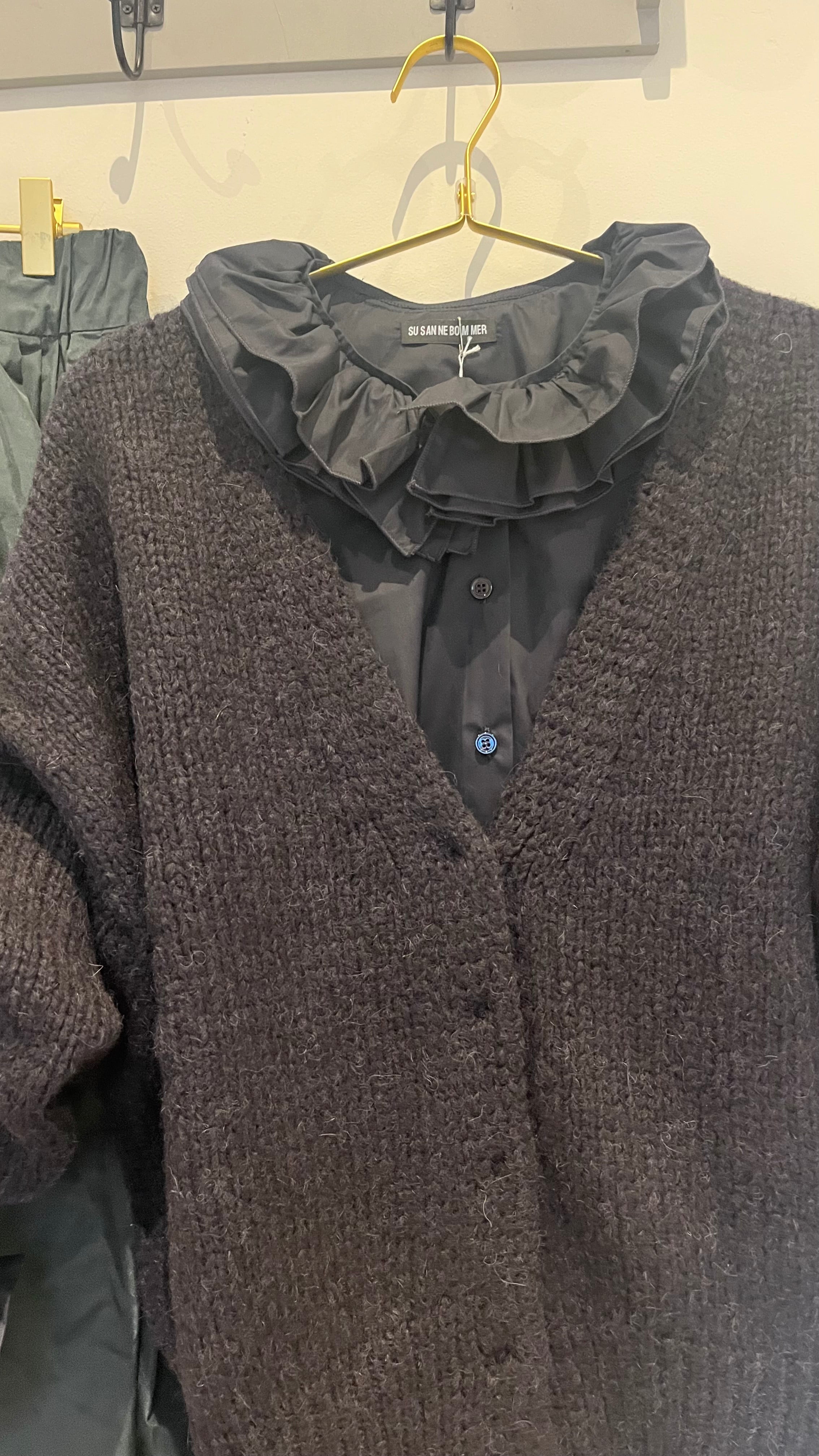 Susanne Bommer Chunky Cardigan in Navy - SKULPT Dublin