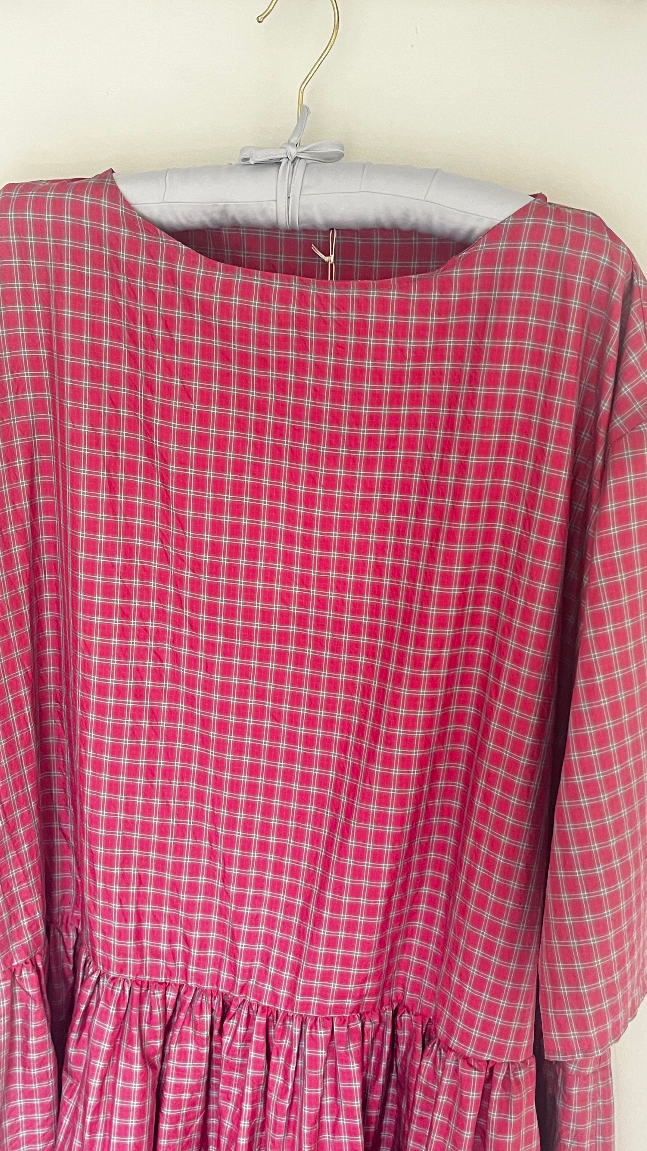 ApuntoB Silk Dress in Tartan - SKULPT Dublin