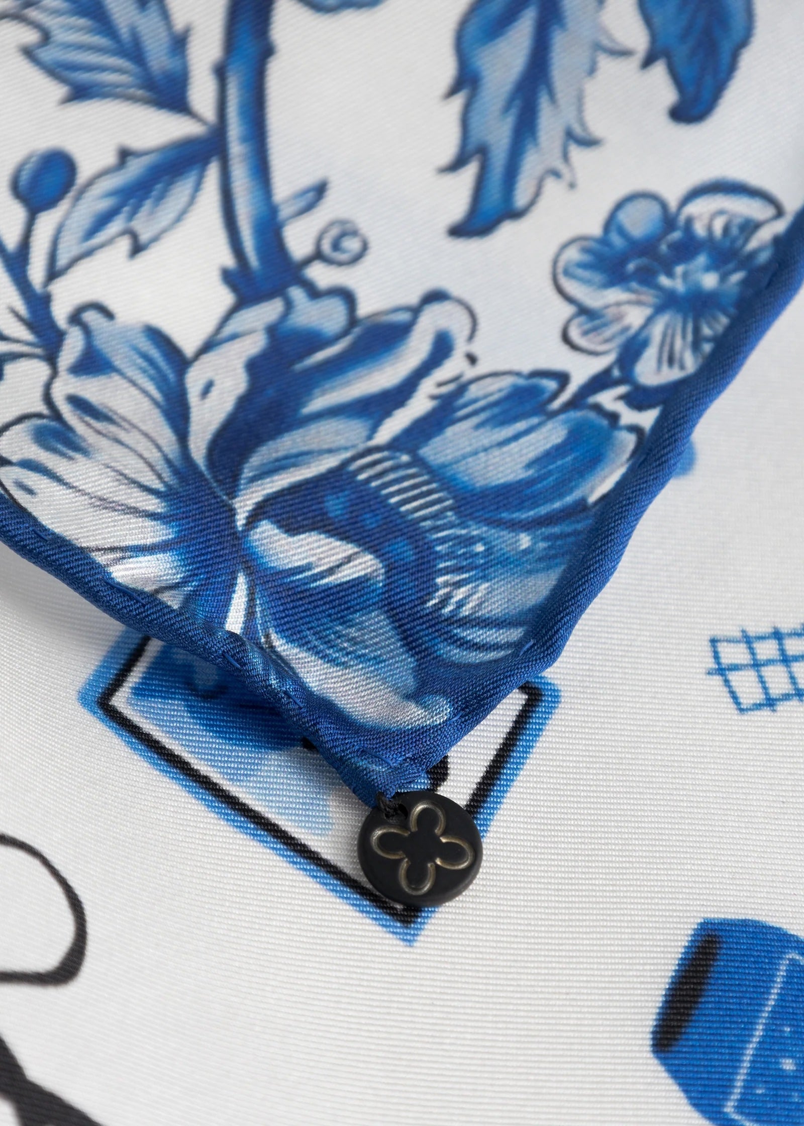 Codello Silk Scarf Paris in Blue - SKULPT Dublin
