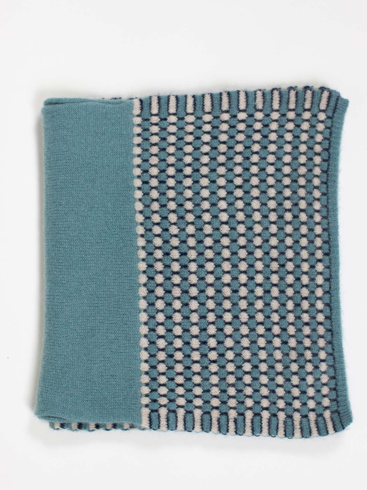 Oats & Rice Keyhole Scarf in Turquoise - SKULPT Dublin