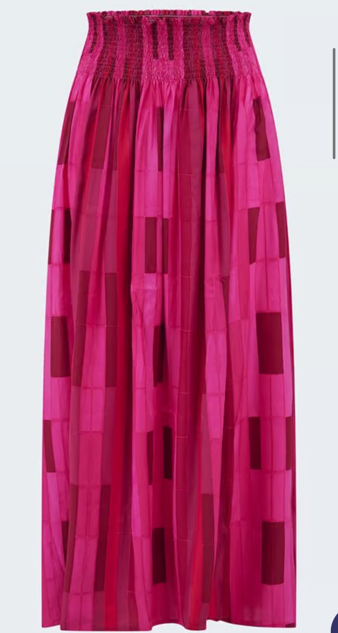 Natalie Martin Long Silk Skirt in Pink Sea Glass - SKULPT Dublin