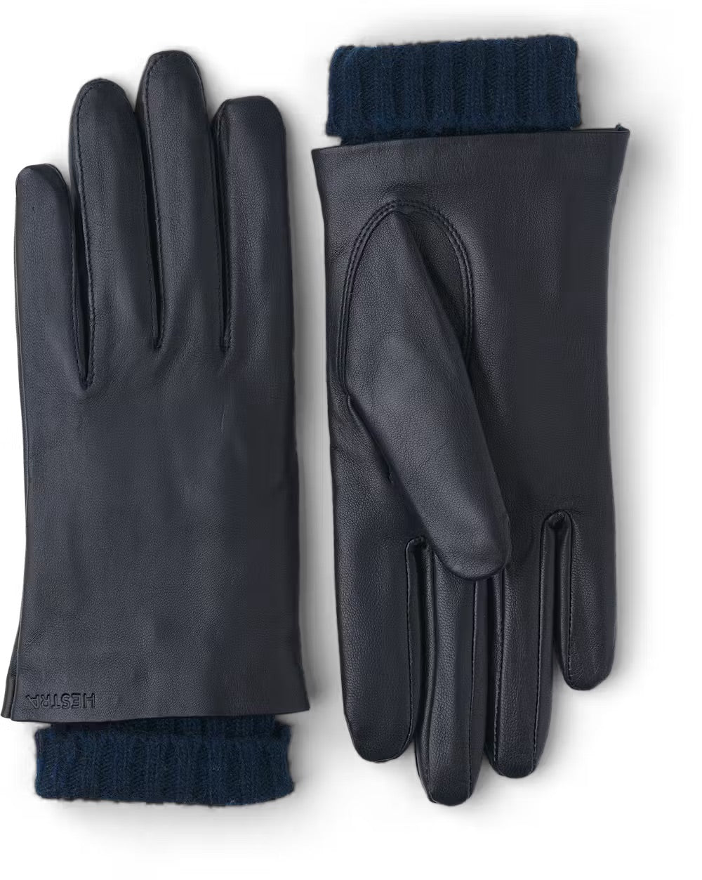 Hestra Leather Gloves with Wool Lining in Black - SKULPT Dublin