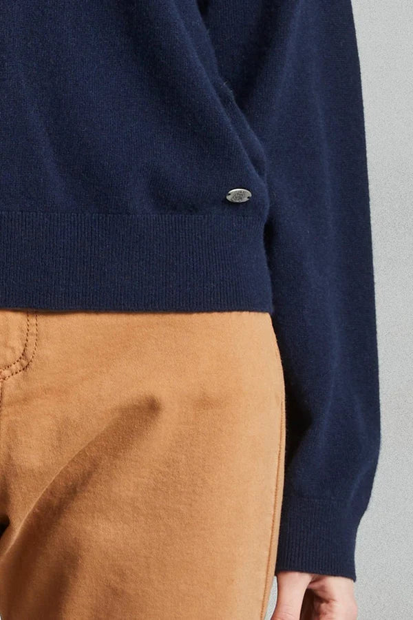 Mat de Misaine V Neck Jumper Navy