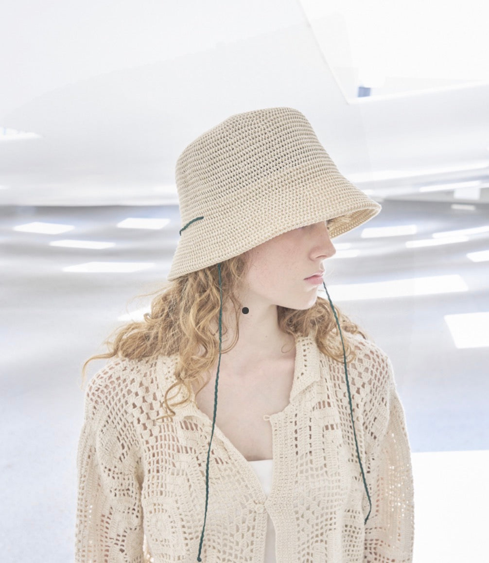 P cnq Japanese Paper Cotton Bucket Hat in Mulberry - SKULPT Dublin