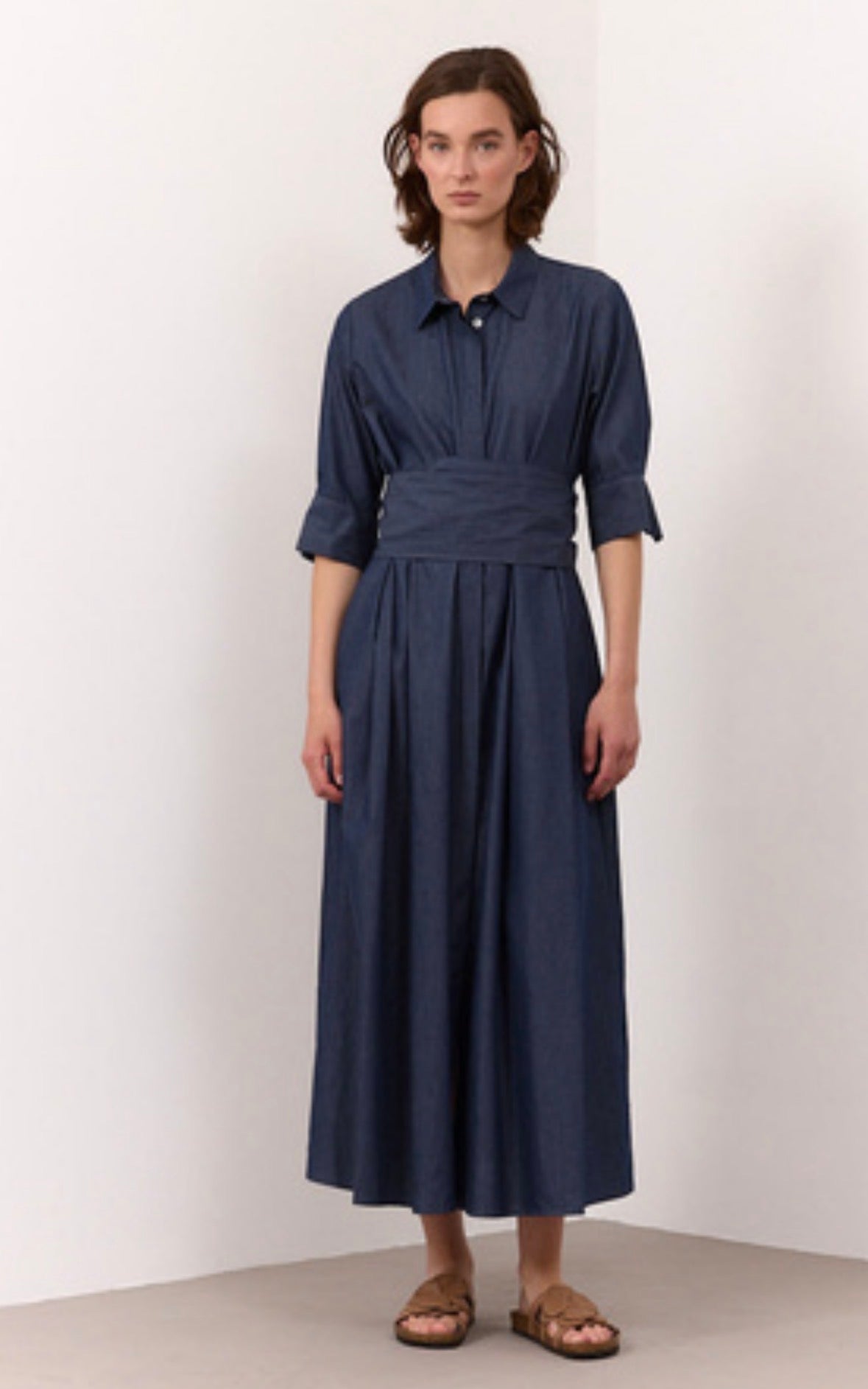 rialto48 Shirt Dress in Denim - SKULPT Dublin