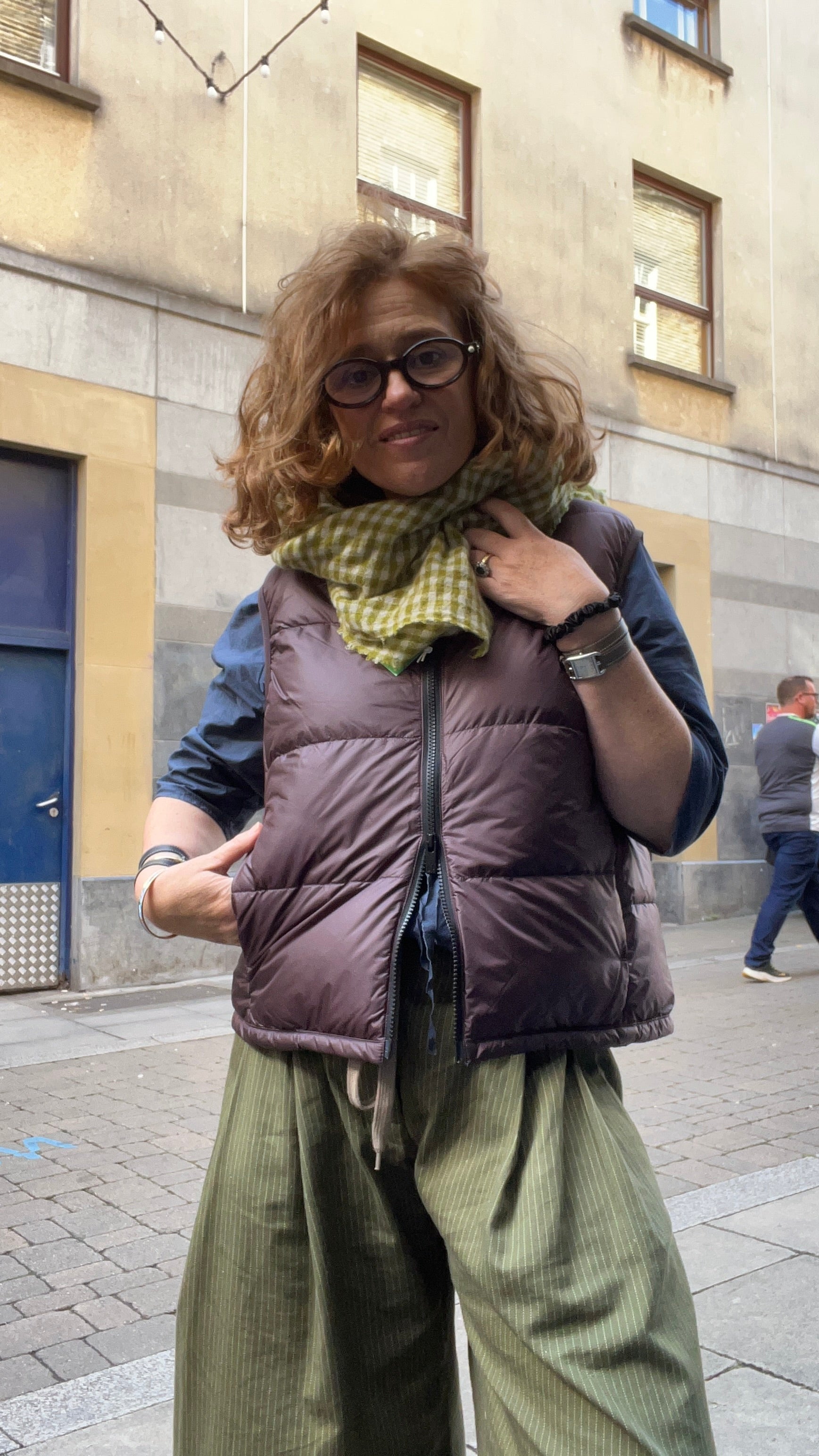 Lis Lareida Foxy Sleeveless Jacket in Mulberry - SKULPT Dublin