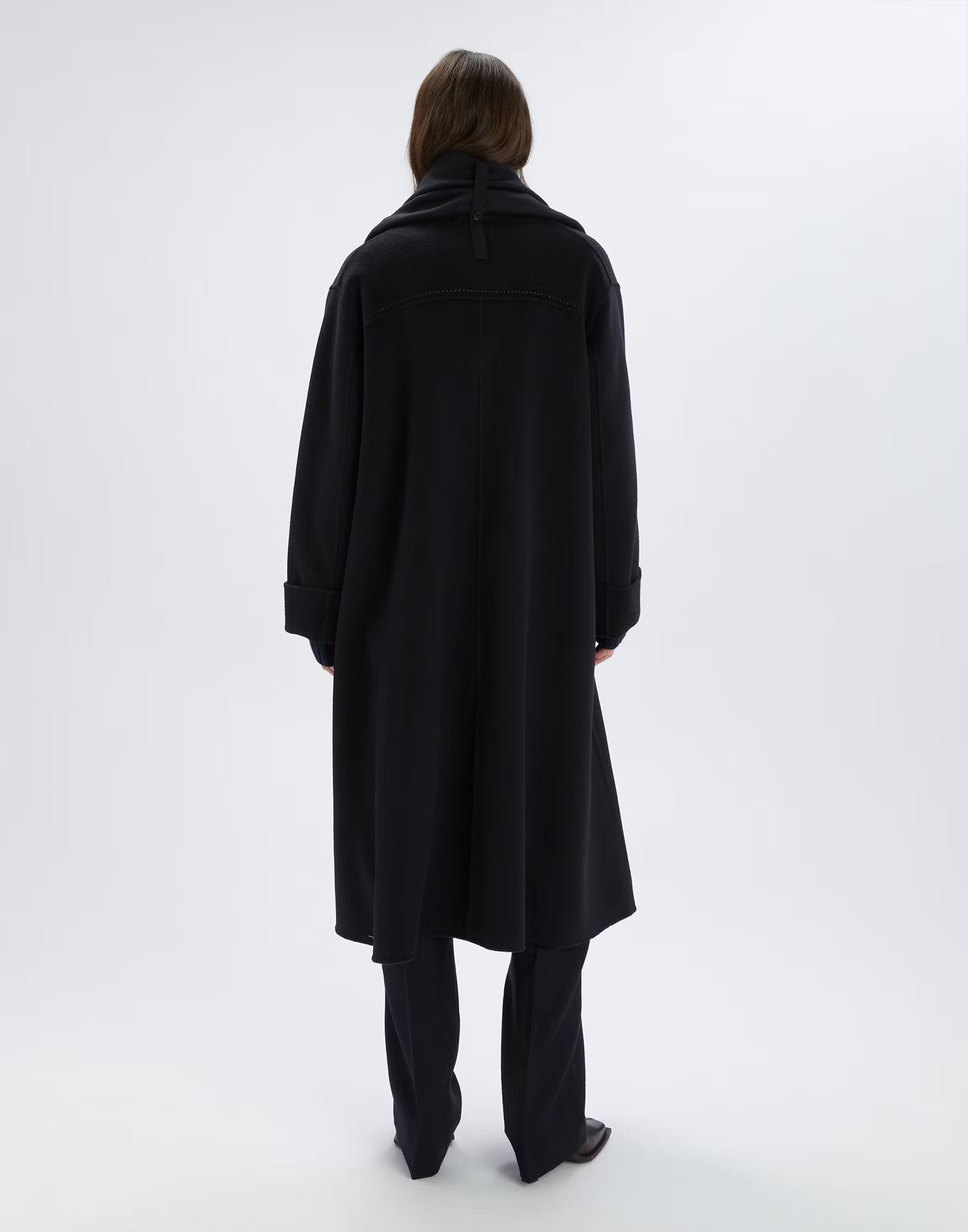 HIGH Everyday Couture Spire Long Coat in Navy - SKULPT Dublin