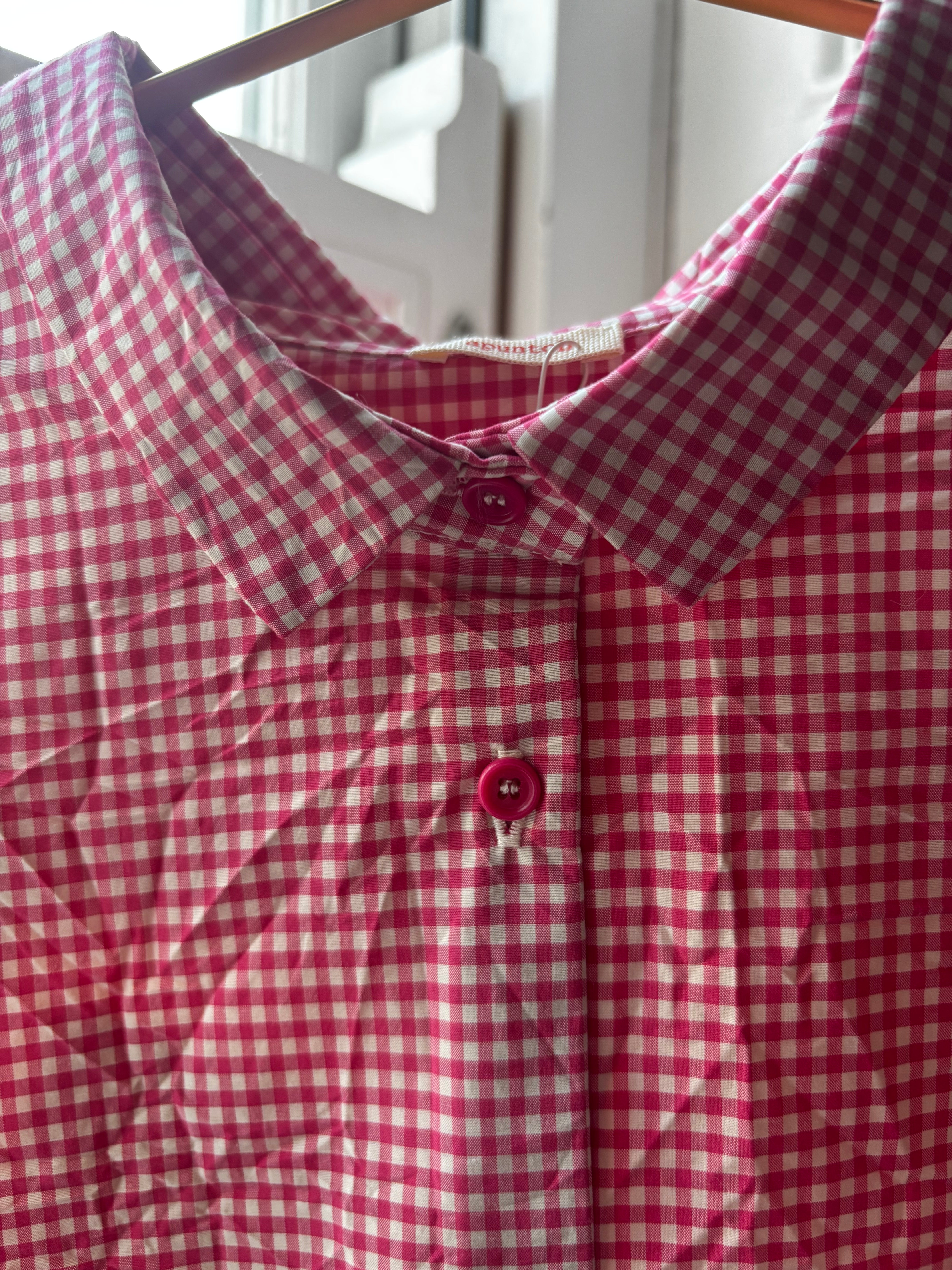Apuntob Long Sleeve Shirt in Raspberry Gingham - SKULPT Dublin