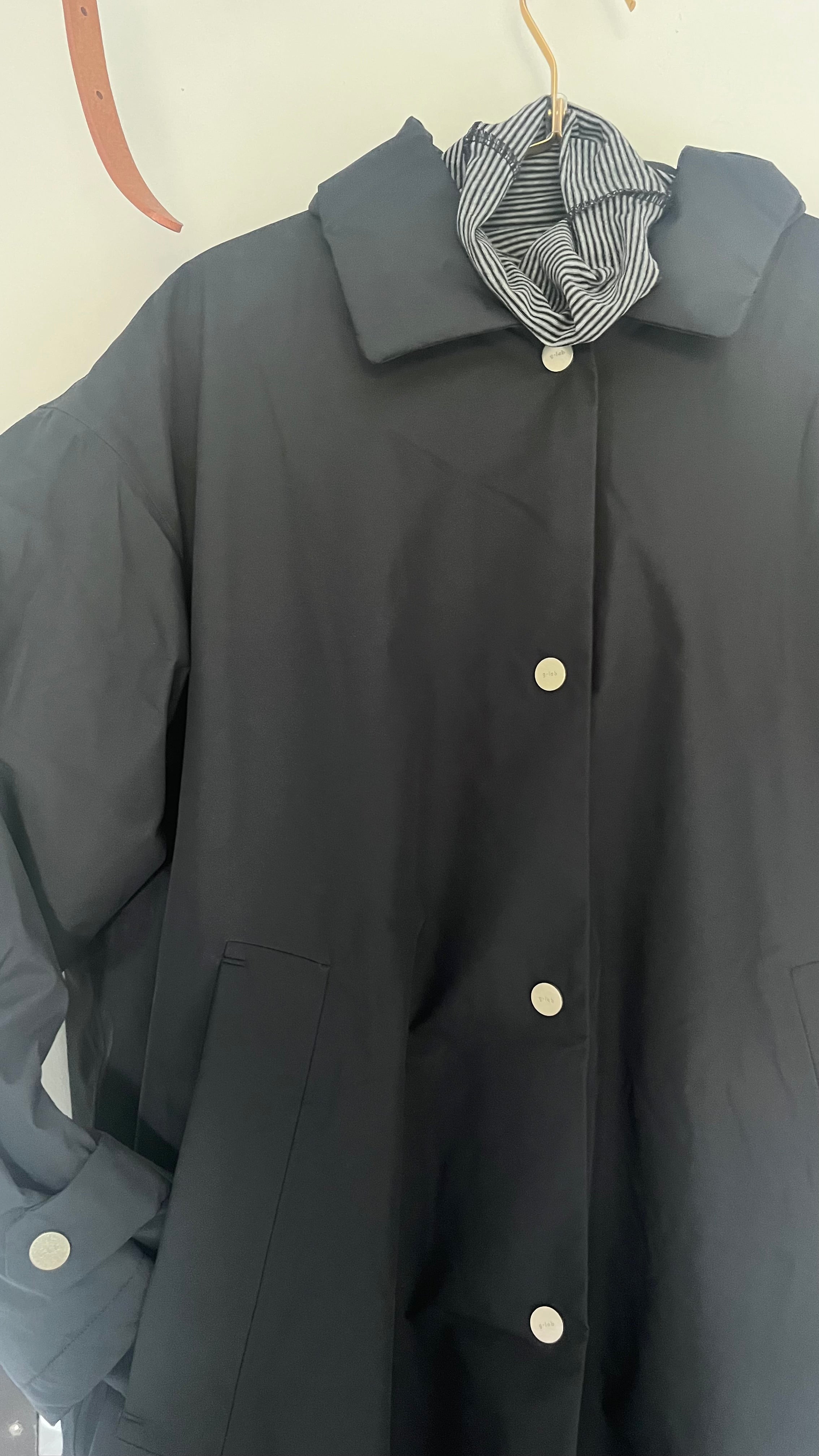 G-Lab Light Long Puffer Coat in Midnight - SKULPT Dublin