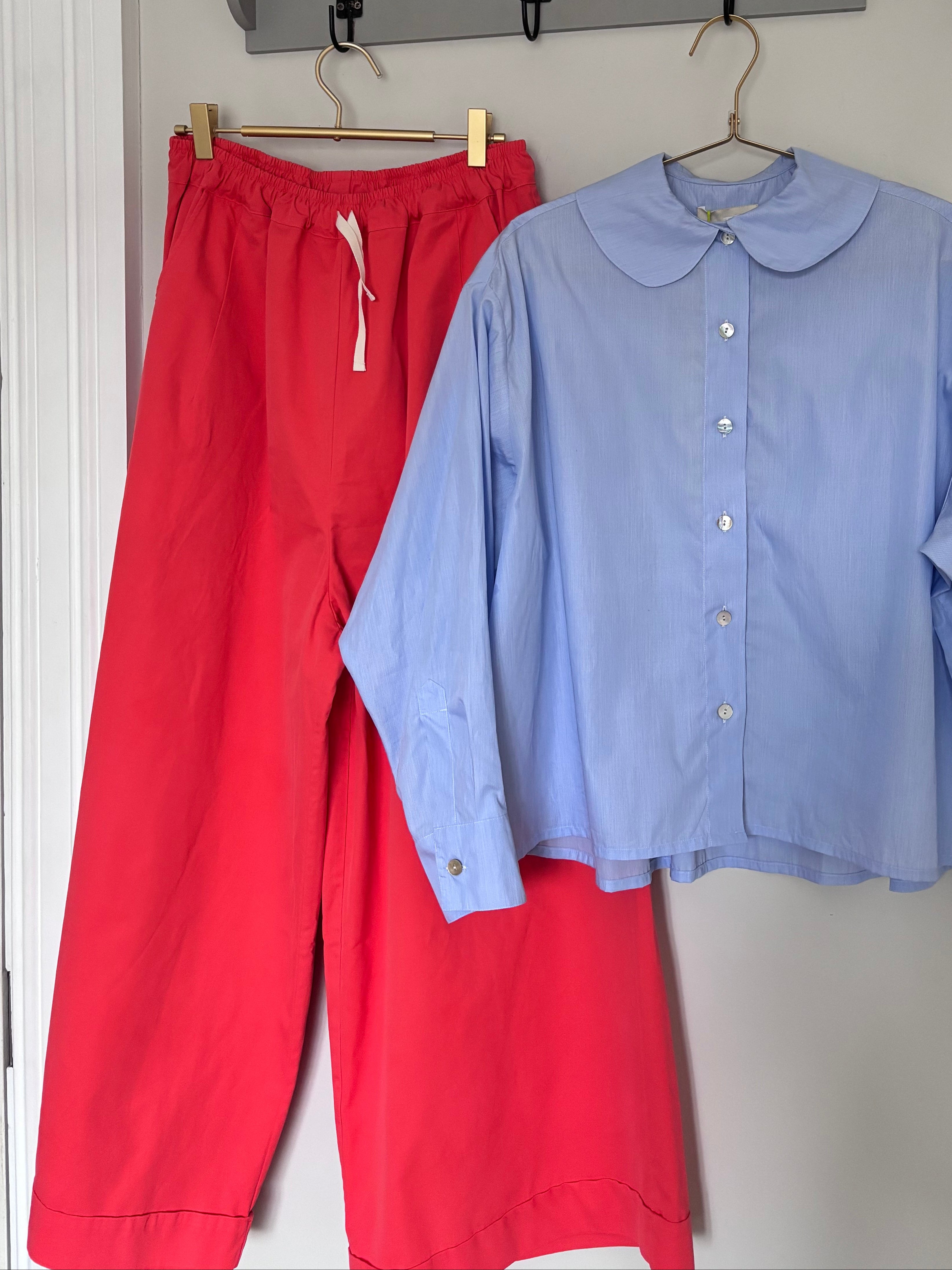 Nitto Liberty Print Shirt in Blue - SKULPT Dublin