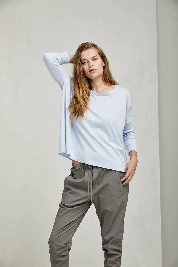 KristenseN Du Nord Long Sleeve Top in Navy - SKULPT Dublin