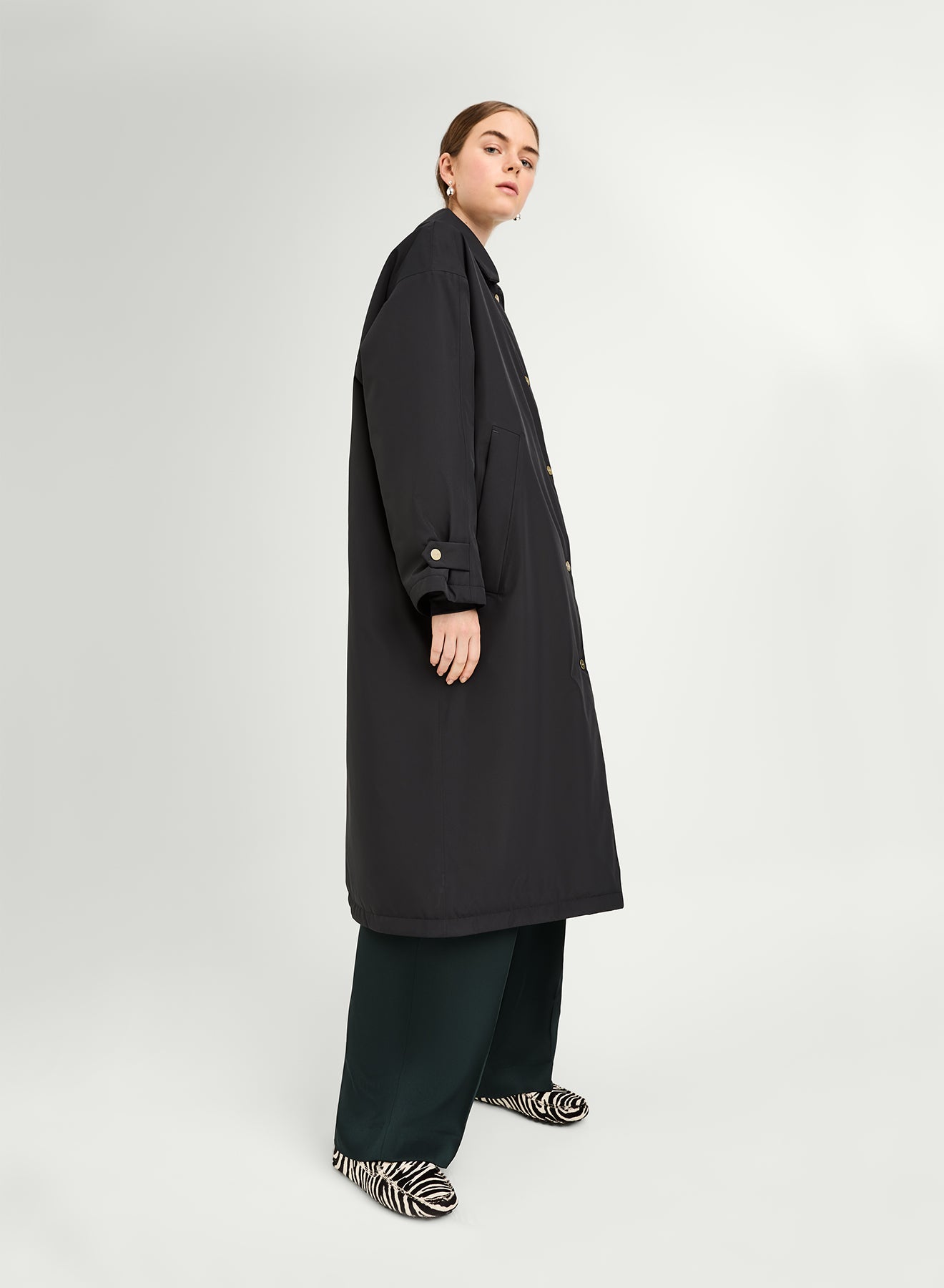 G-Lab Light Long Puffer Coat in Midnight - SKULPT Dublin