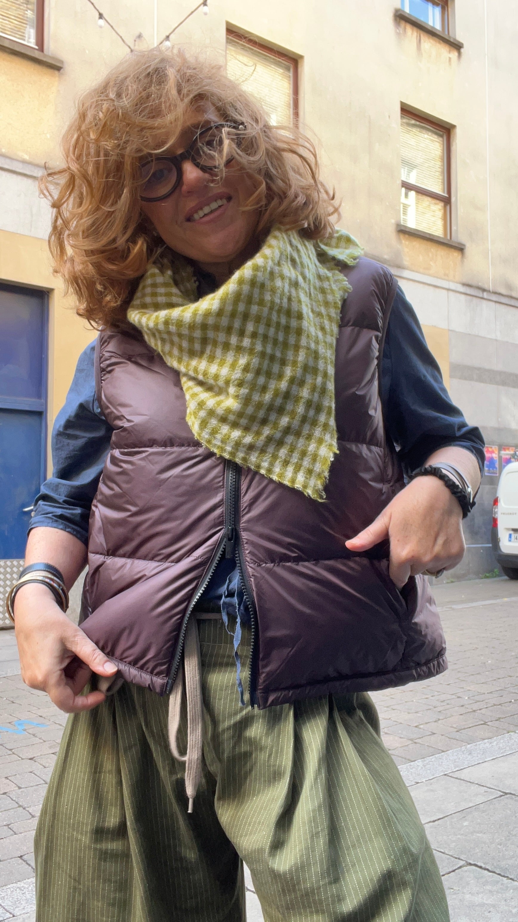 Lis Lareida Foxy Sleeveless Jacket in Mulberry - SKULPT Dublin