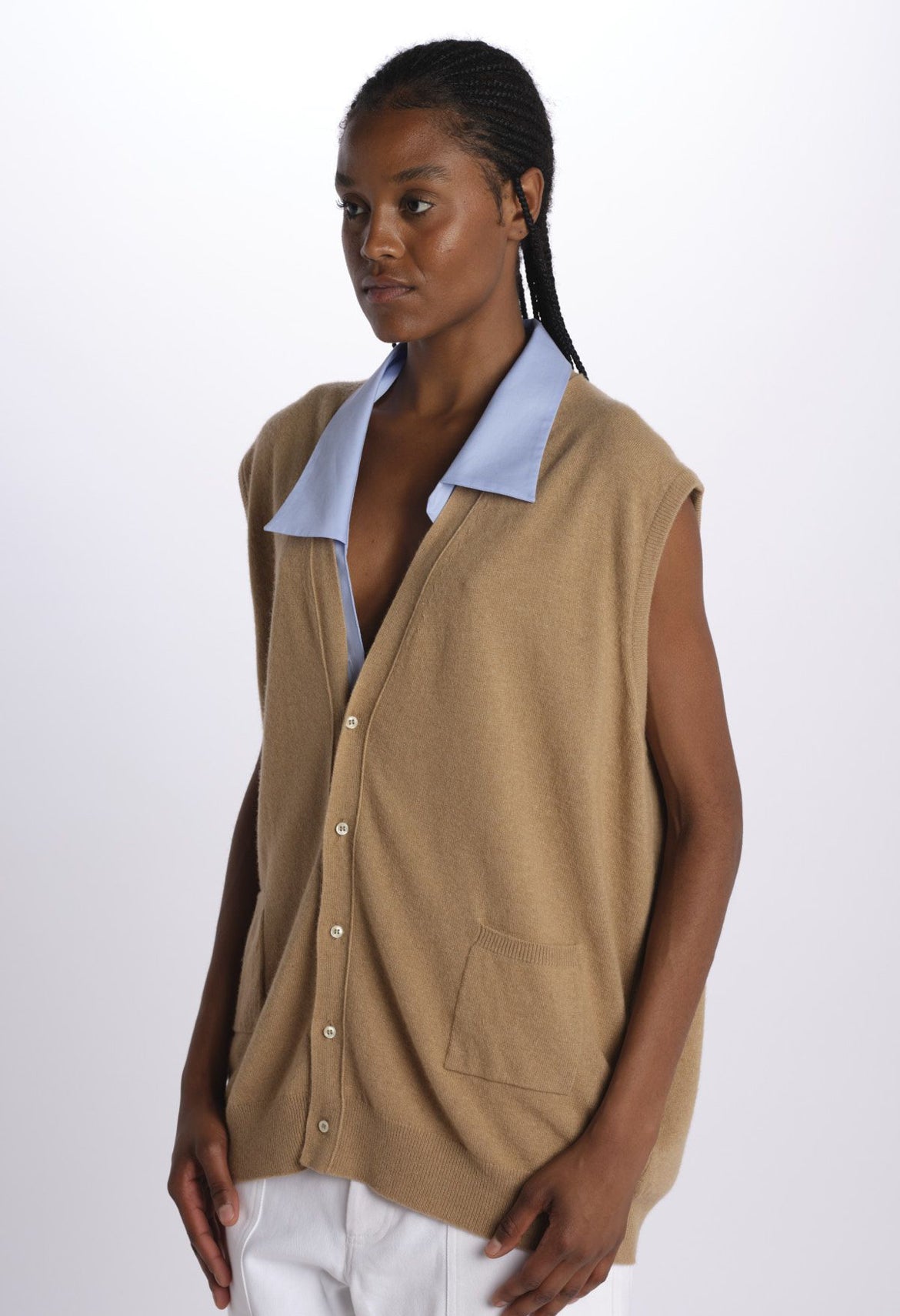 Jejia Papa Knit Cardigan in Camel - SKULPT Dublin