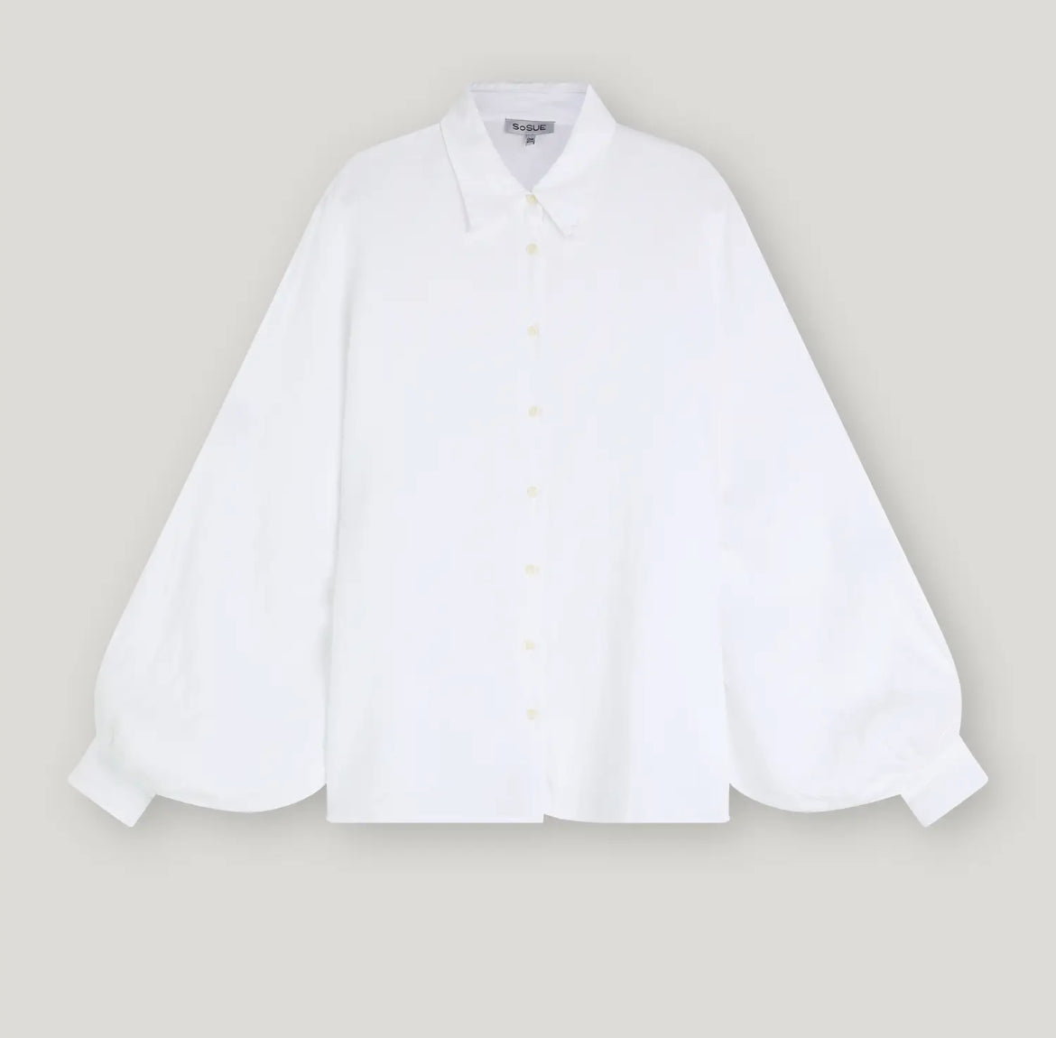 SoS Shirt with Chinese Collar White - SKULPT Dublin