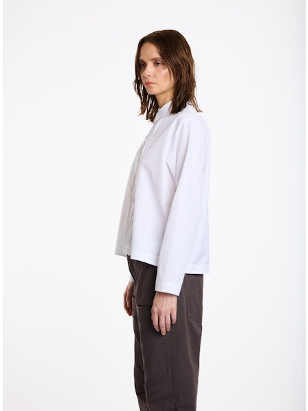 Lis Lareida Pin Tuck Shirt in Pure White - SKULPT Dublin