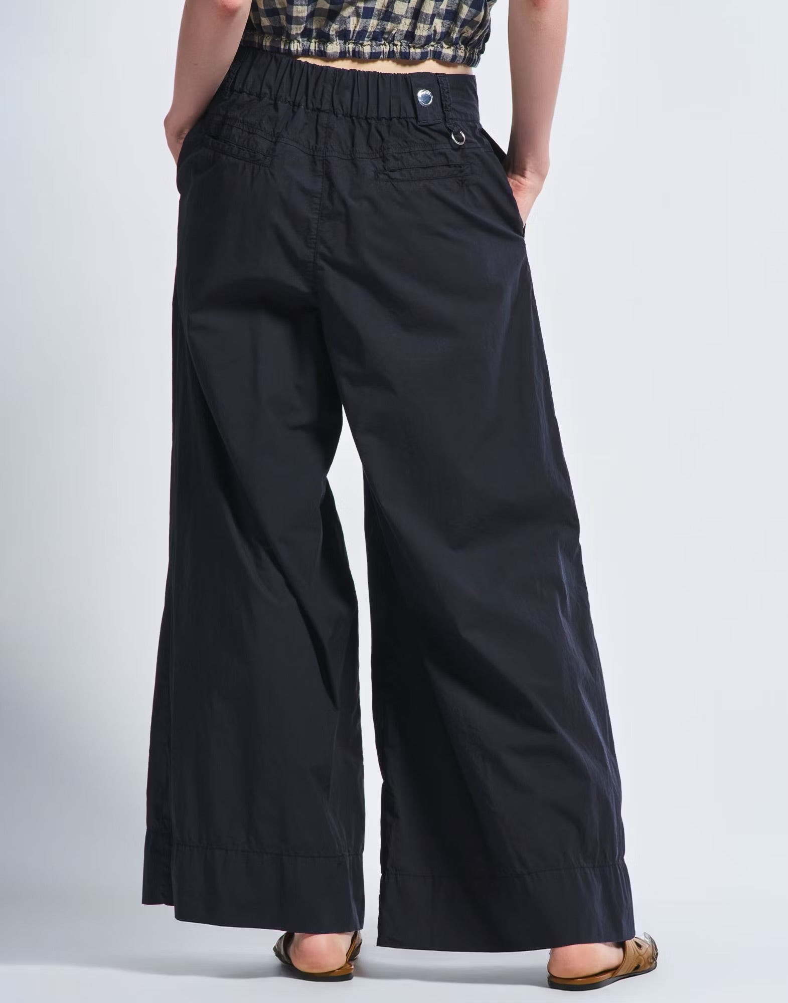 HIGH Everyday Couture Directive Trouser in Navy Cotton - SKULPT Dublin