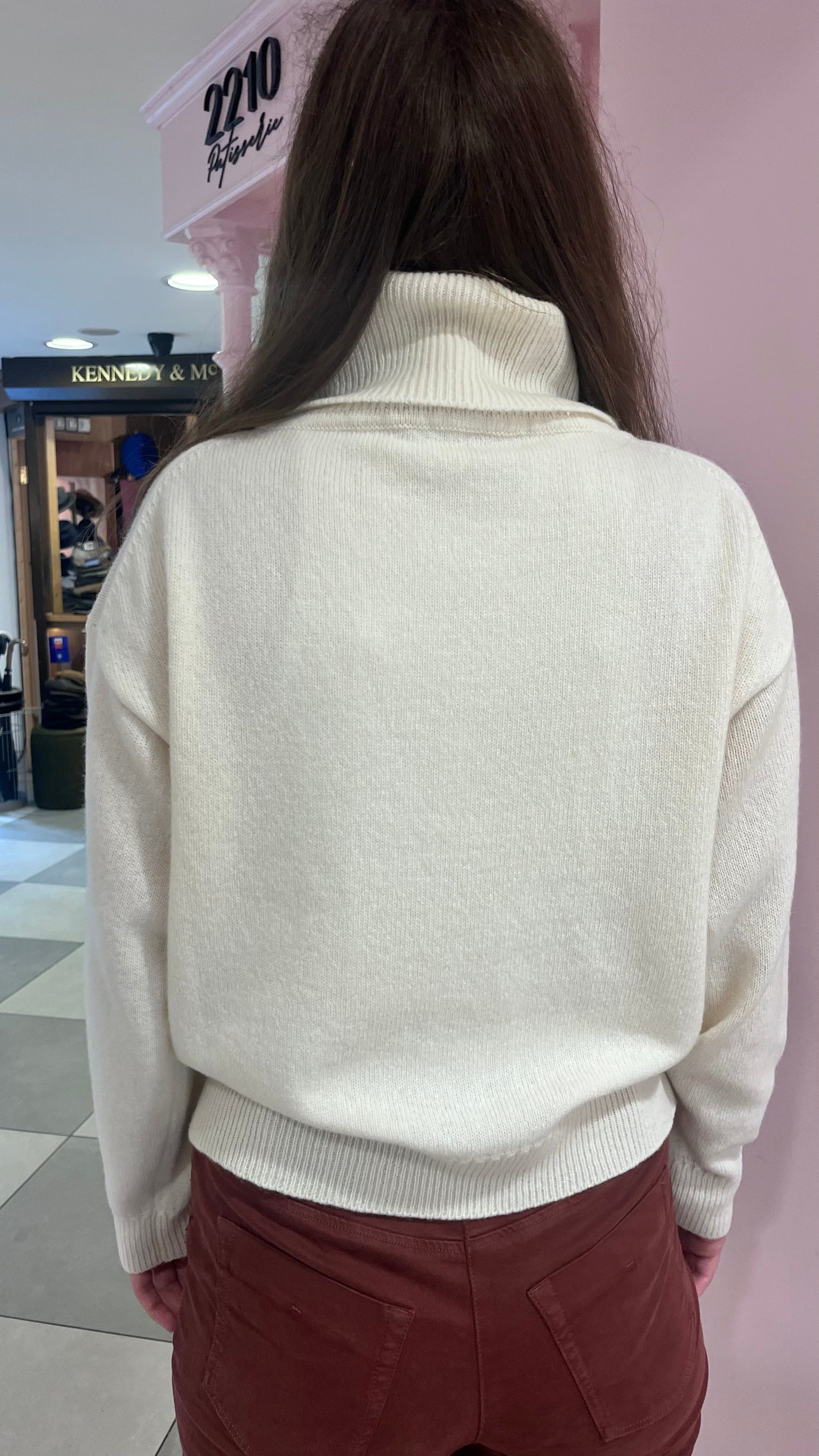 Mat de Misaine Poloneck Top in Natural - SKULPT Dublin