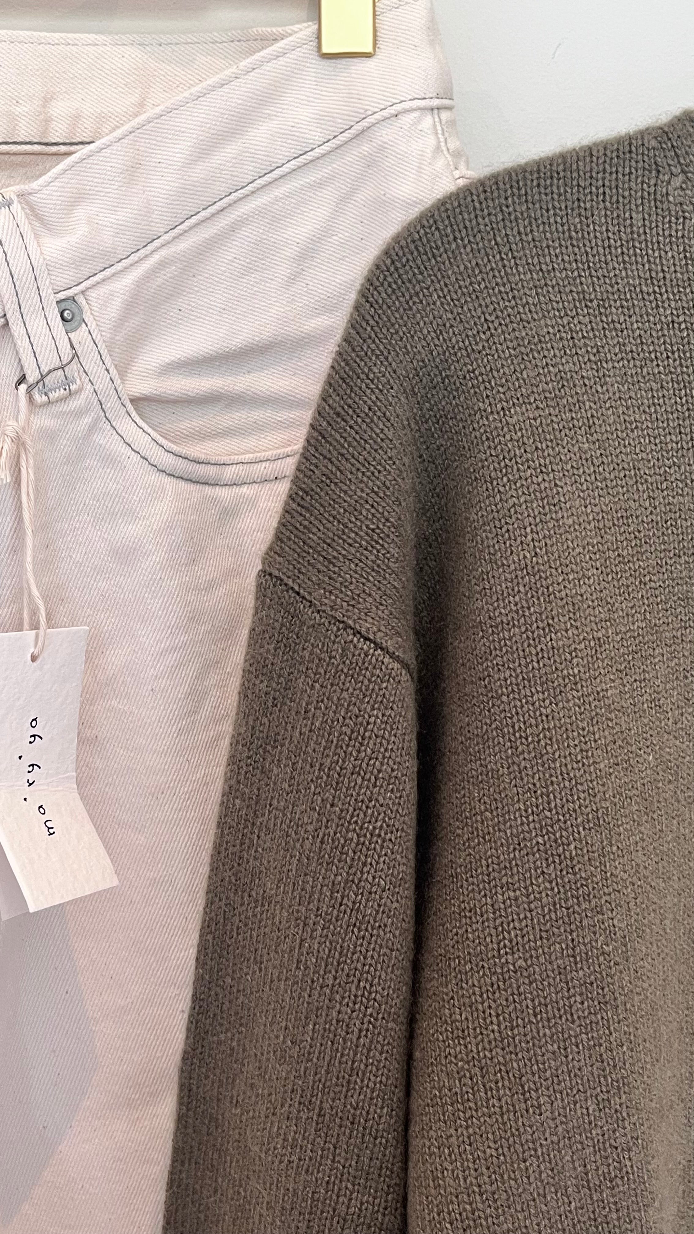 Sofie D'Hoore Cashmere Jumper in Khaki - SKULPT Dublin