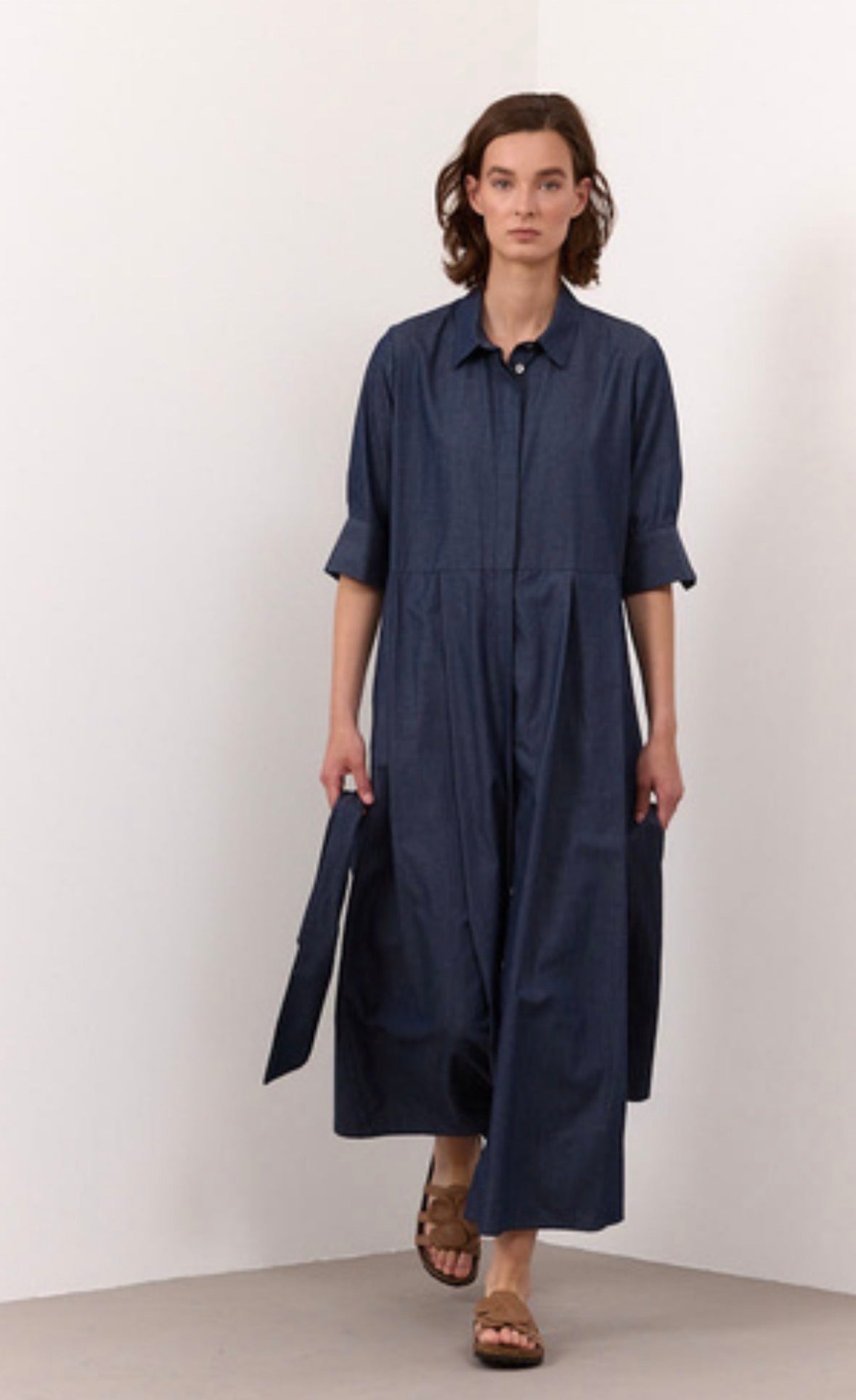 rialto48 Shirt Dress in Denim - SKULPT Dublin
