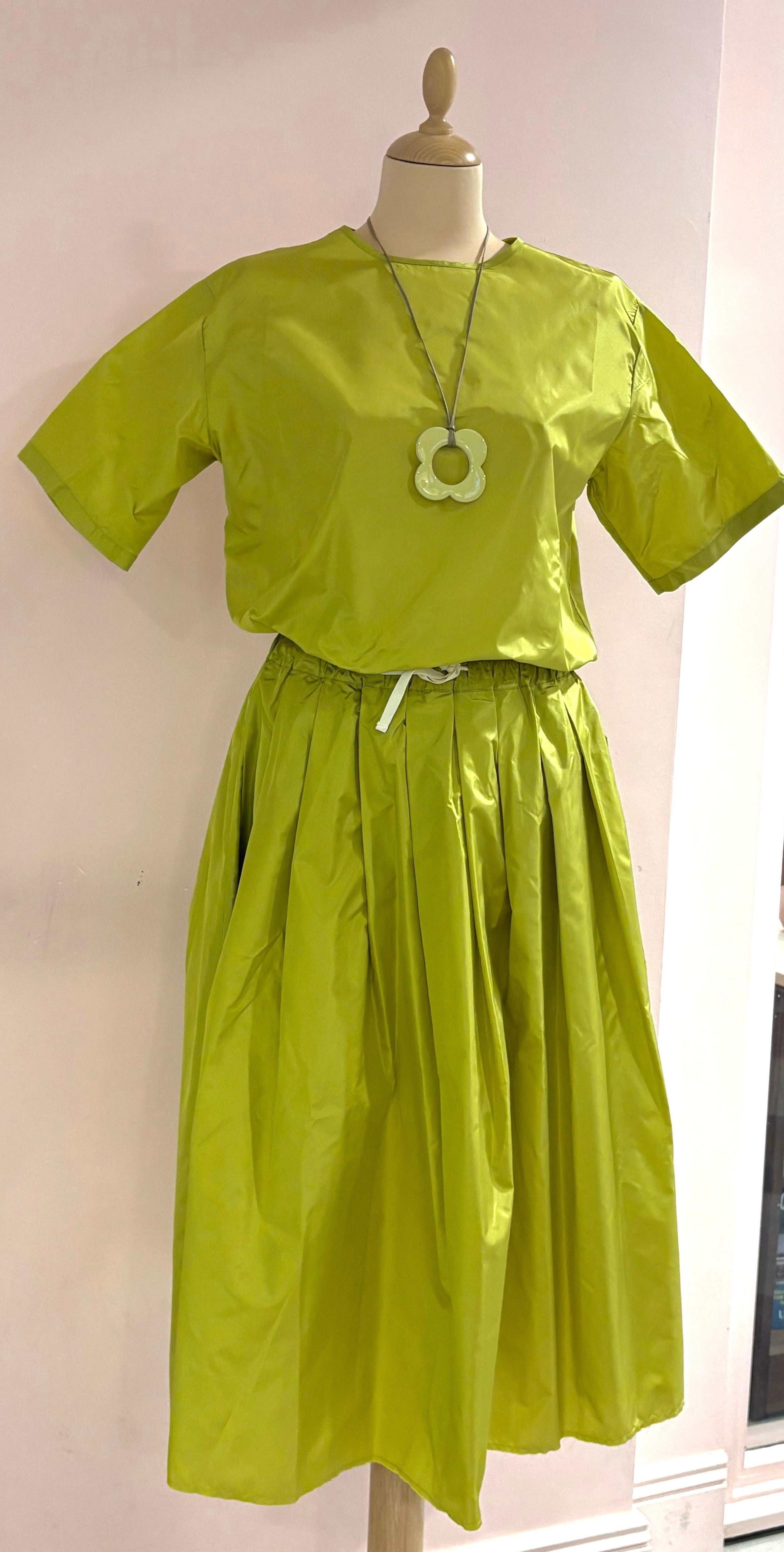 Nitto Taffteta Shirt in Pistacchio - SKULPT Dublin