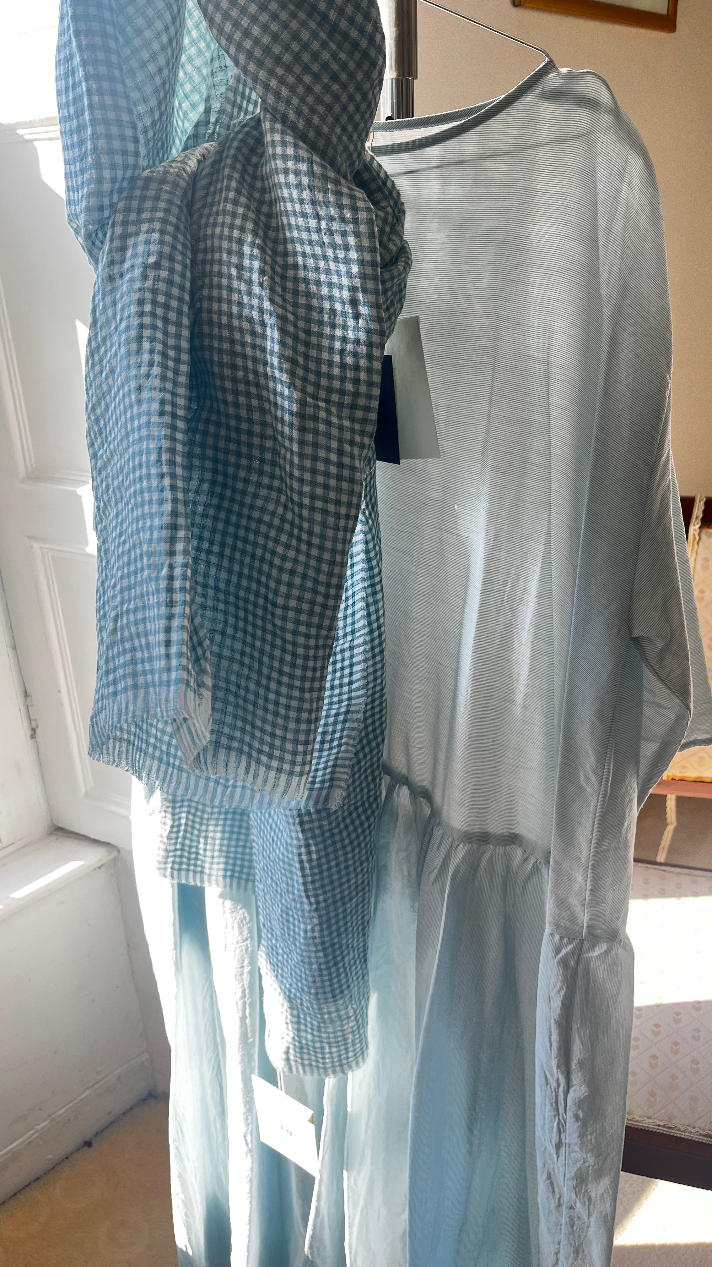 ApuntoB 3/4 Sleeve Dress in Seagreen - SKULPT Dublin