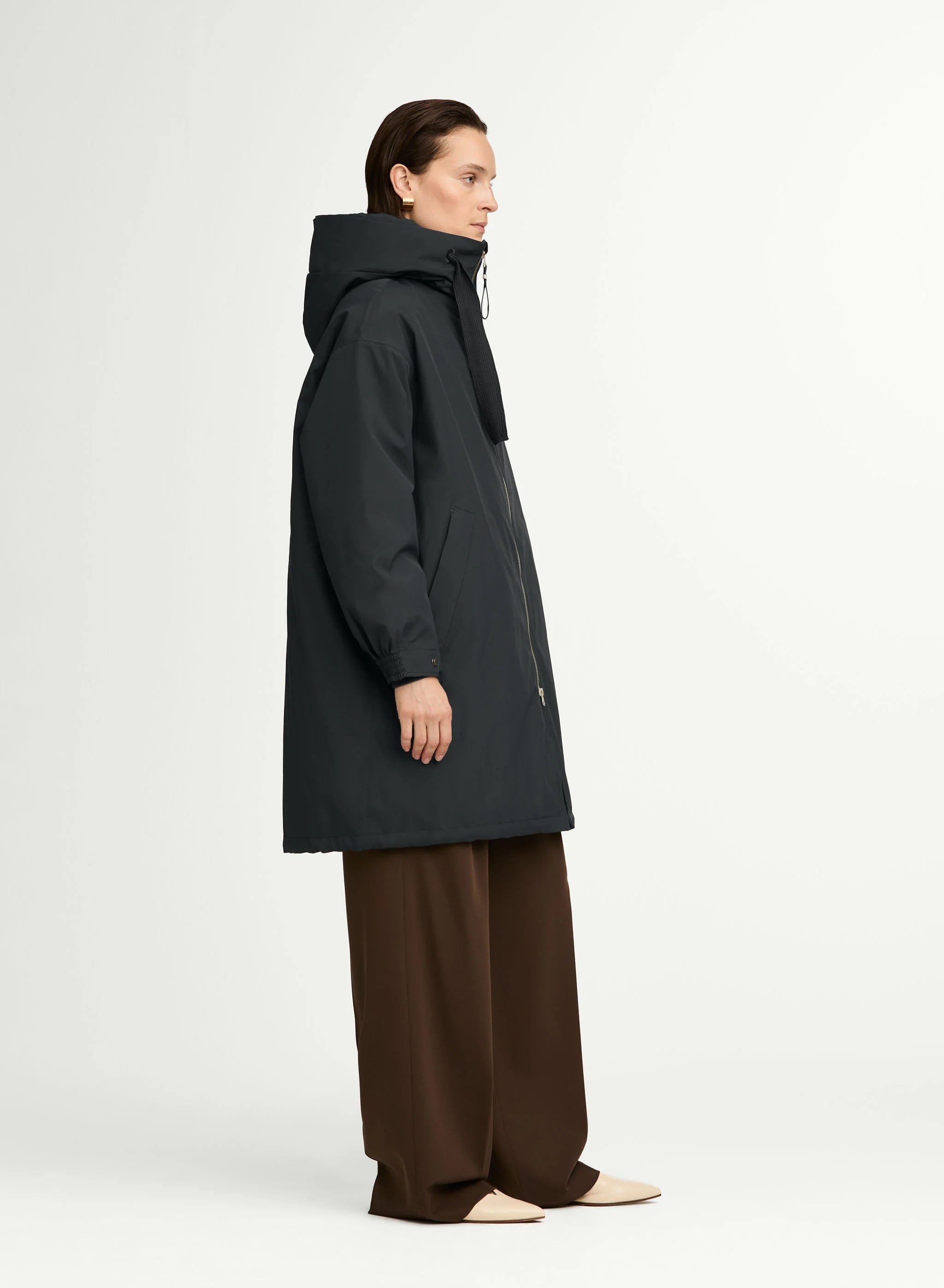 G-Lab Knee Length Shell Puffer in Dark Navy - SKULPT Dublin