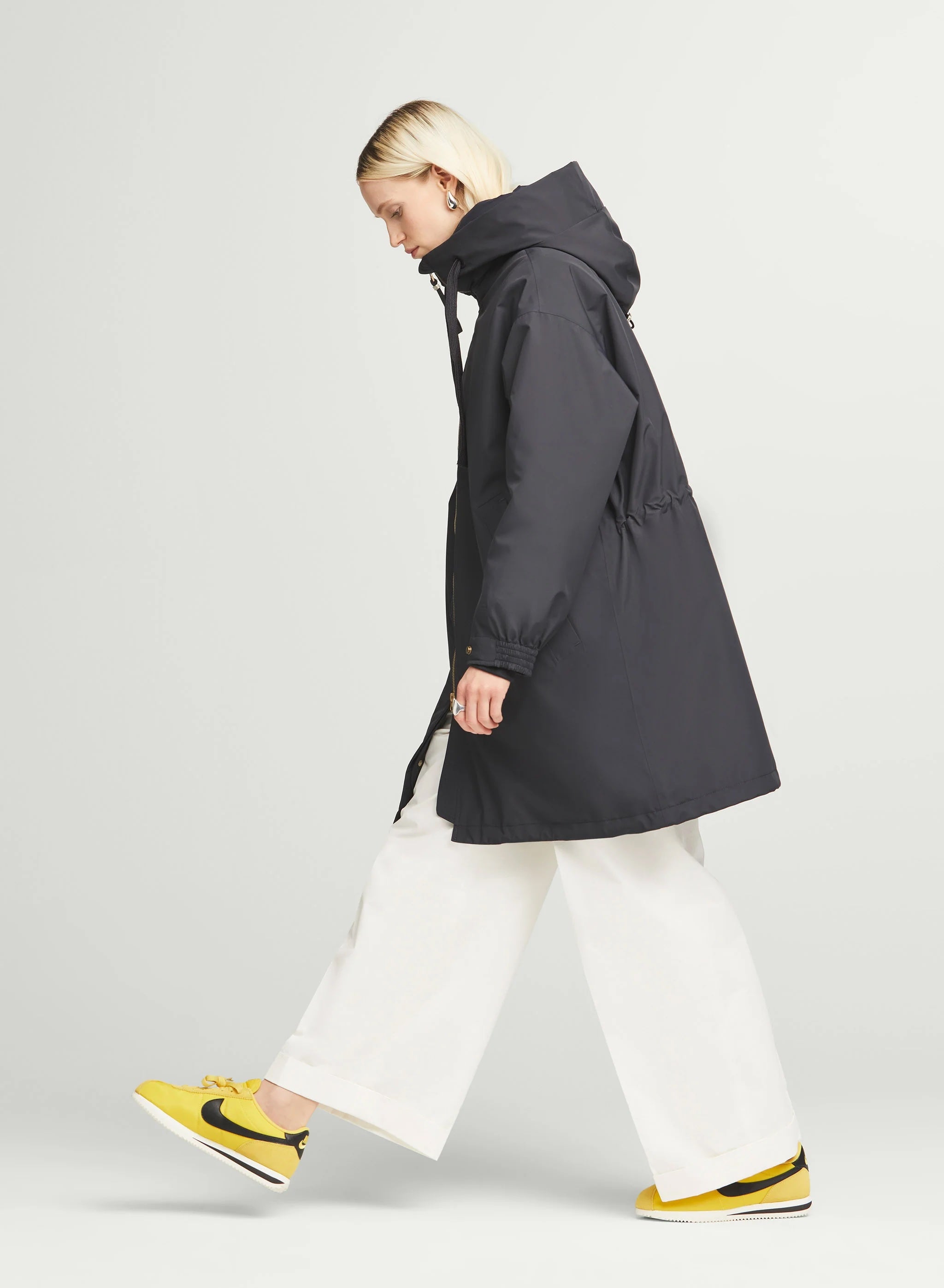 G-Lab Knee Length Shell Puffer in Dark Navy - SKULPT Dublin