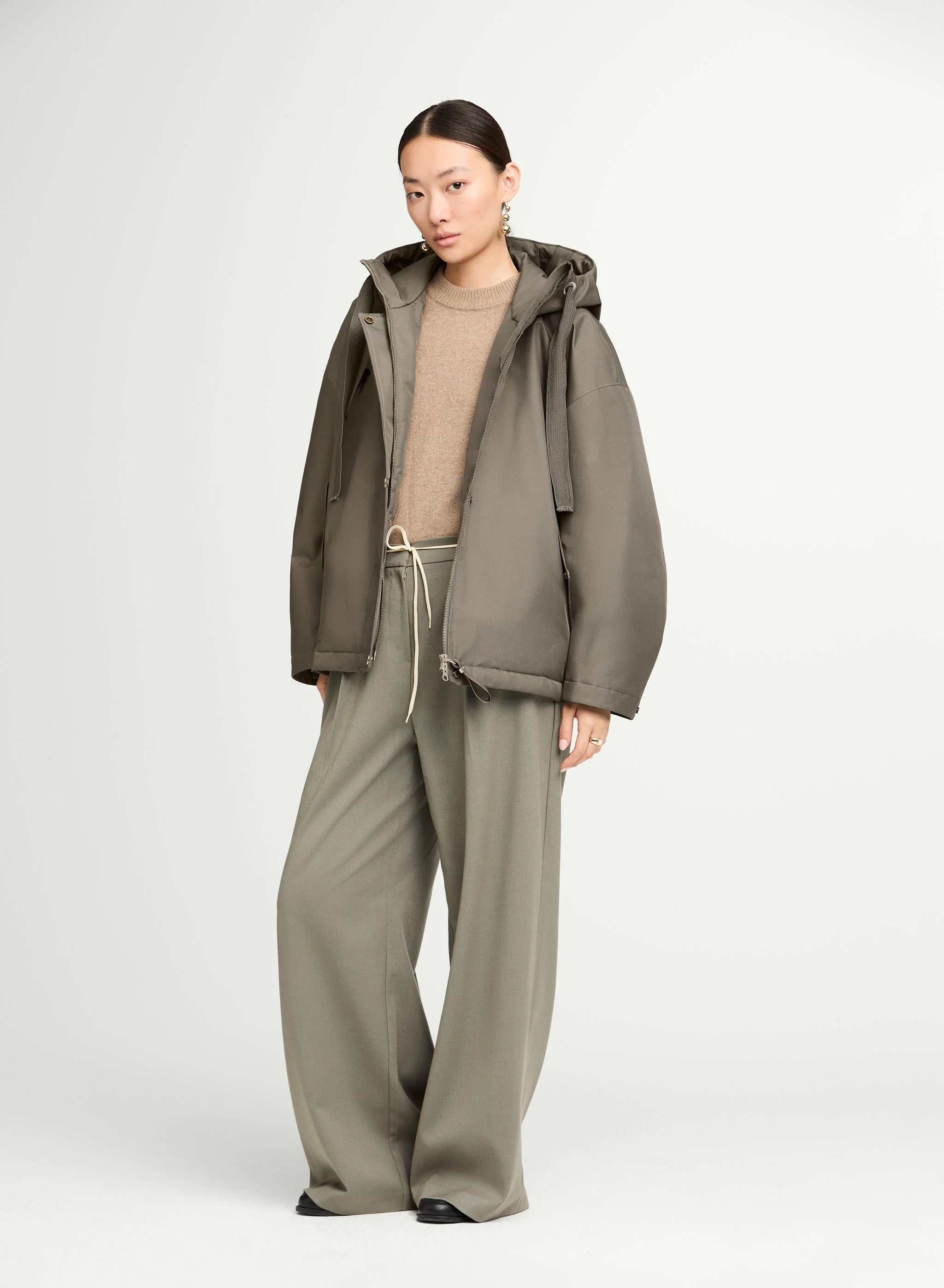 G-Lab Short Shell Puffer in Taupe - SKULPT Dublin